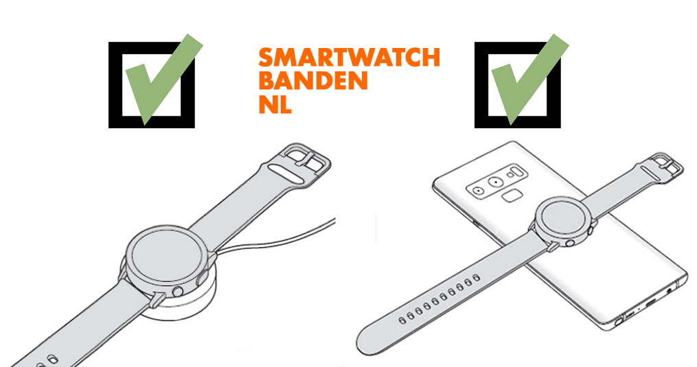 How can you charge your Samsung Galaxy Watch?