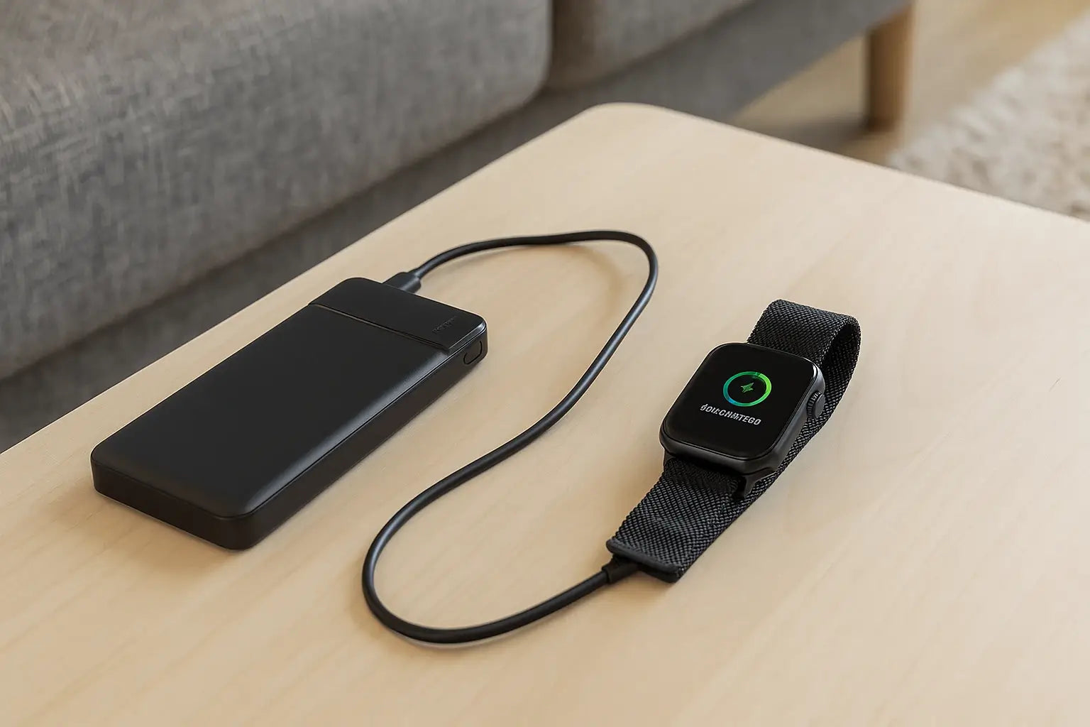charging smartwatches with powerbank