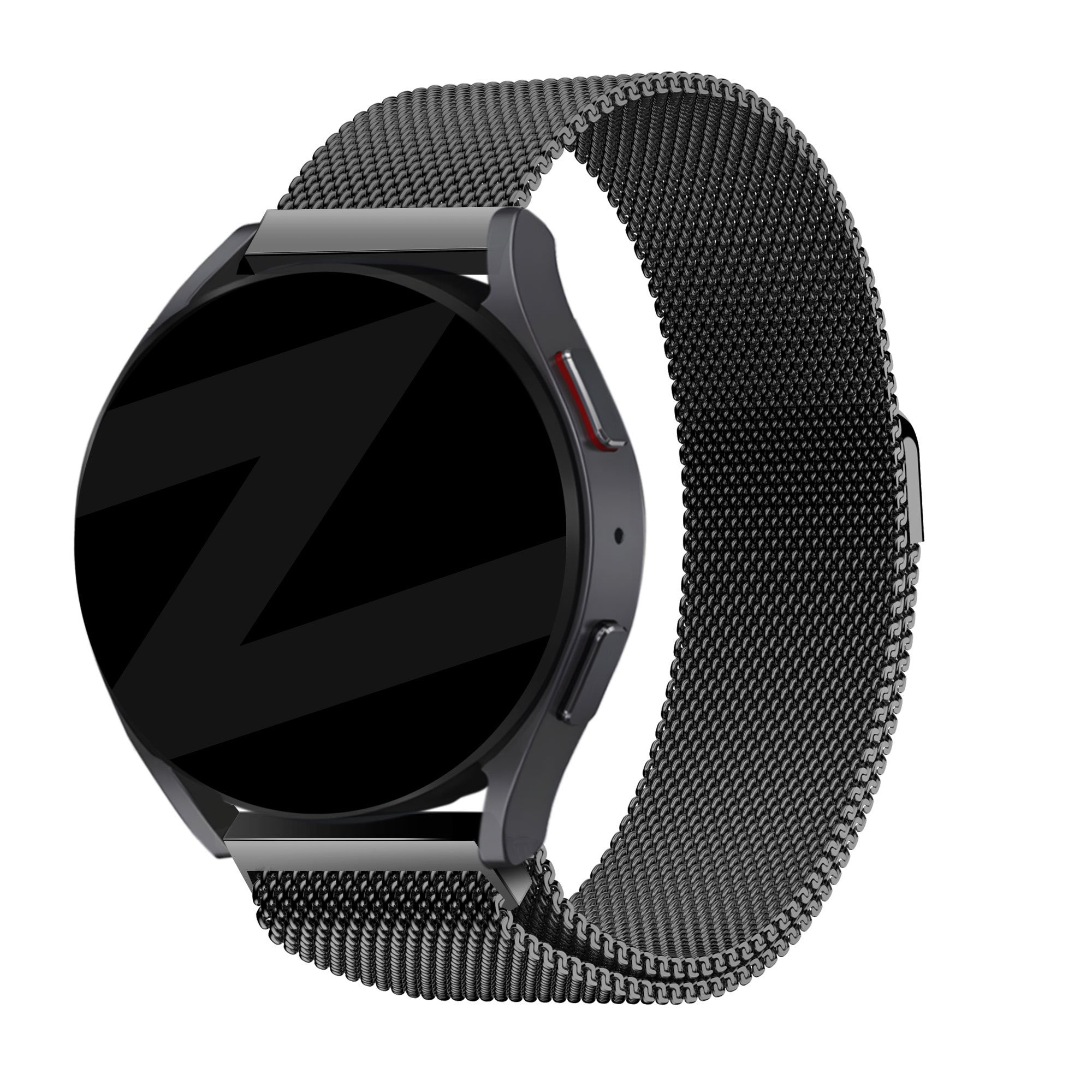 Bandz Amazfit Active 2 Milanese loop band (zwart)