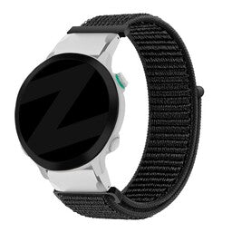Bandz Garmin Instinct 3 - 45mm nylon loop band (zwart)