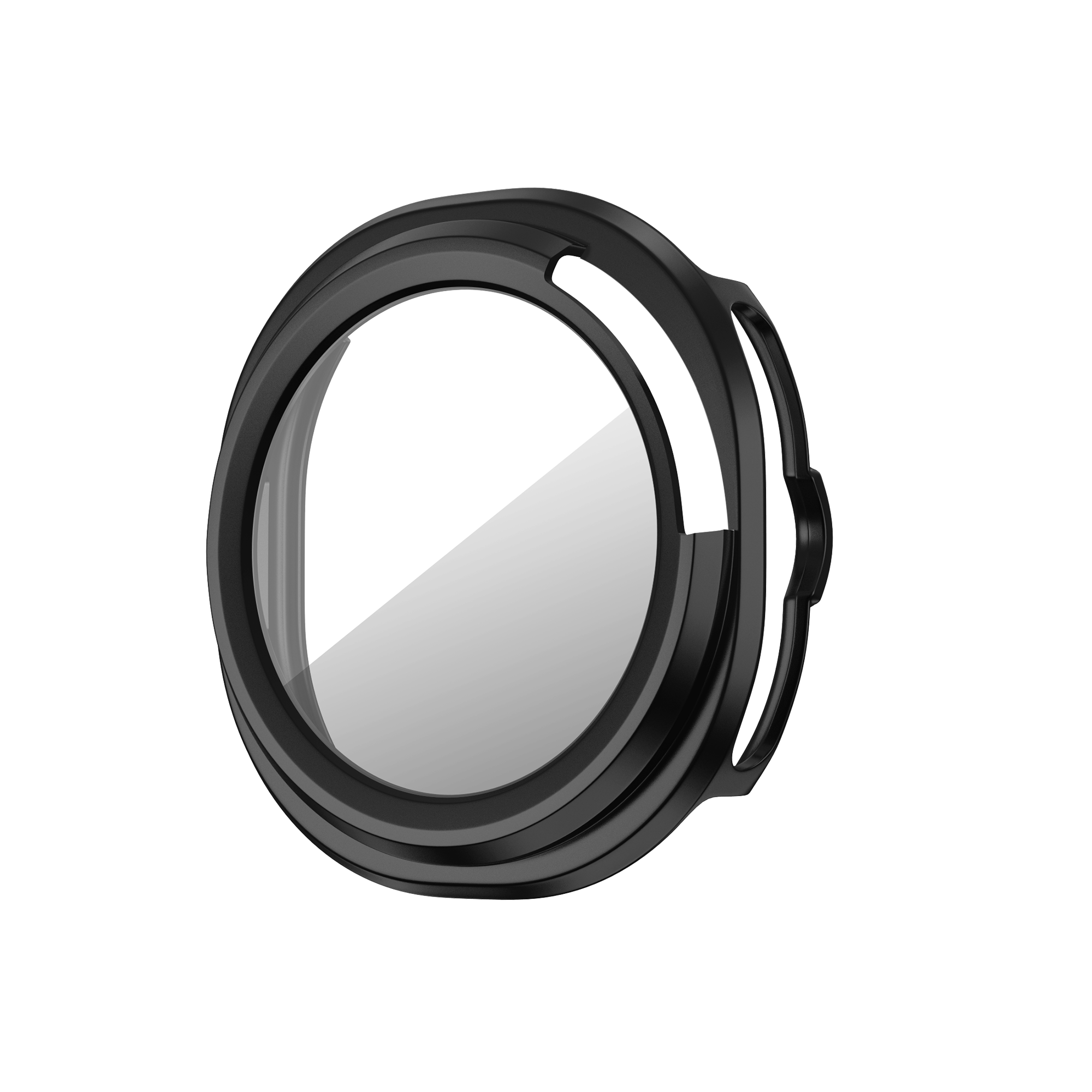 Bandz Samsung Galaxy Watch 8 Classic PC Cover with Glass (Black)