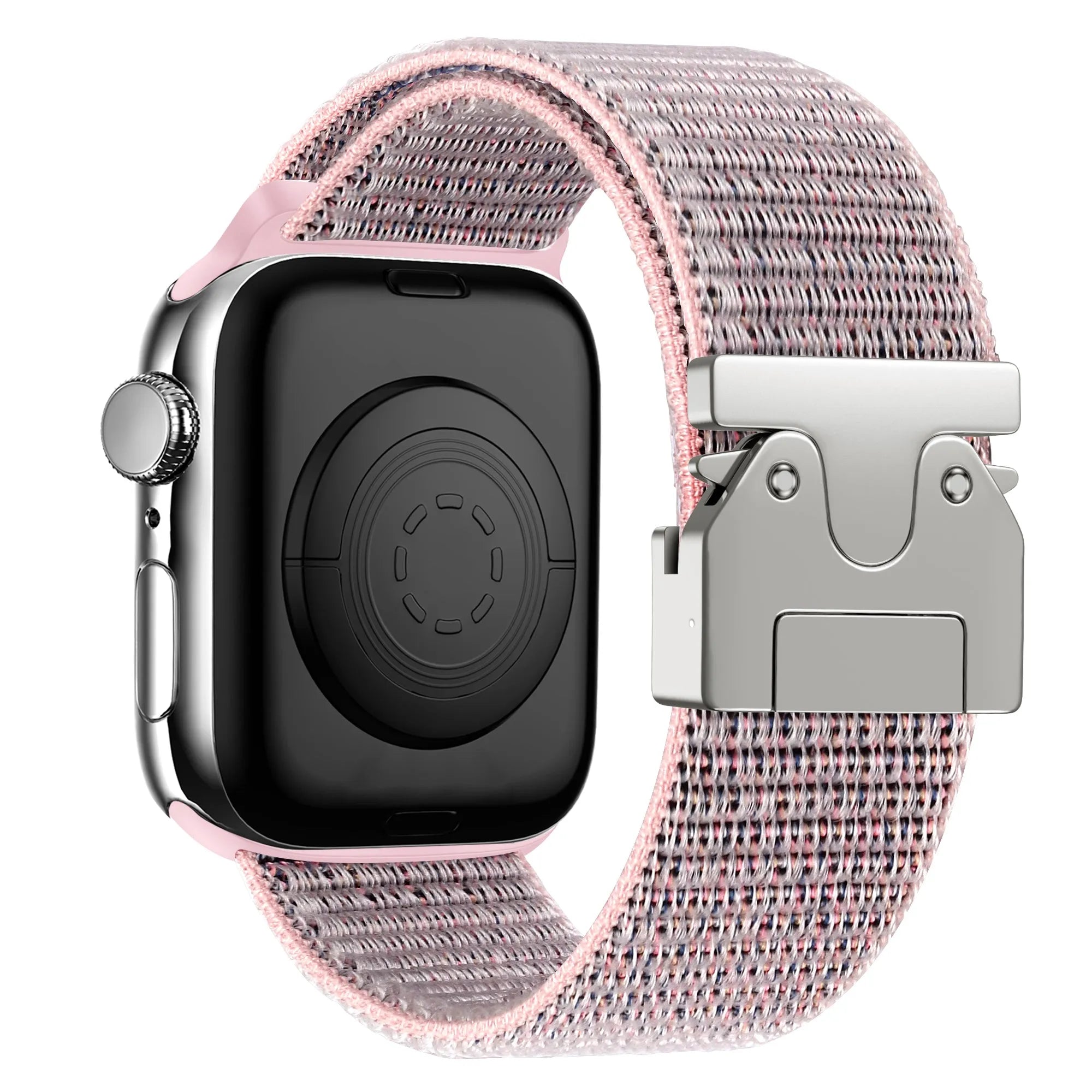 Bandz Apple Watch nylon band 'Classic' met P-buckle (pink sand)