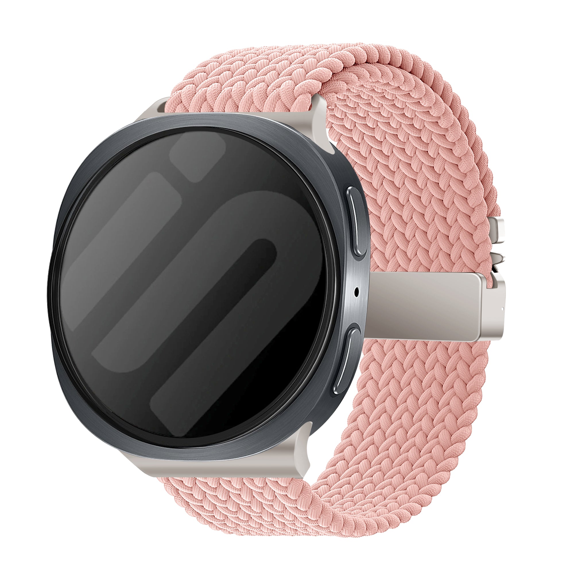 Samsung Galaxy Watch 8 - 40mm gevlochten band met P-buckle (roze)