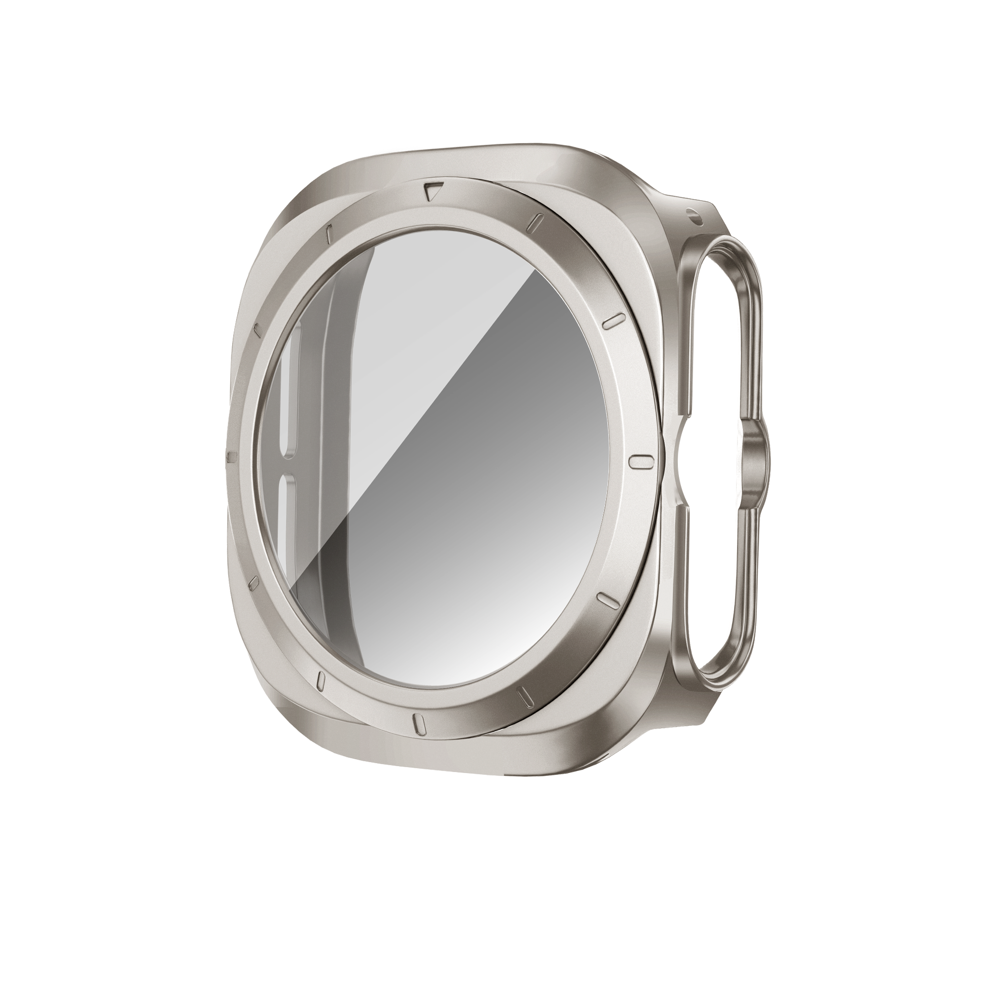 Bandz Samsung Galaxy Watch Ultra PC Case with Glass (Titanium)