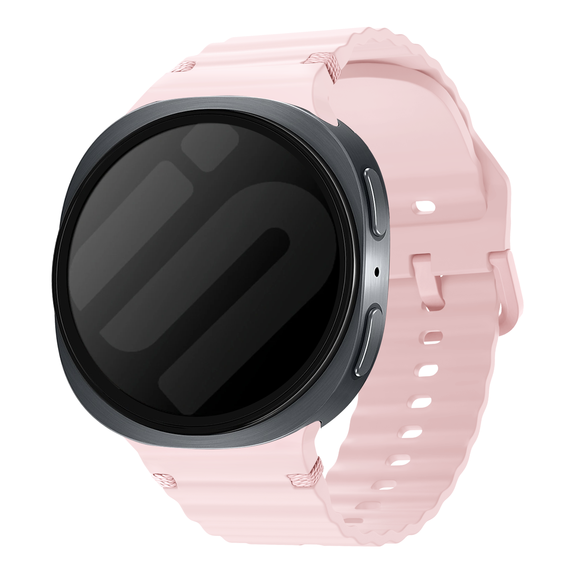 Samsung Galaxy Watch 8 - 44mm wave siliconen bandje (roze)