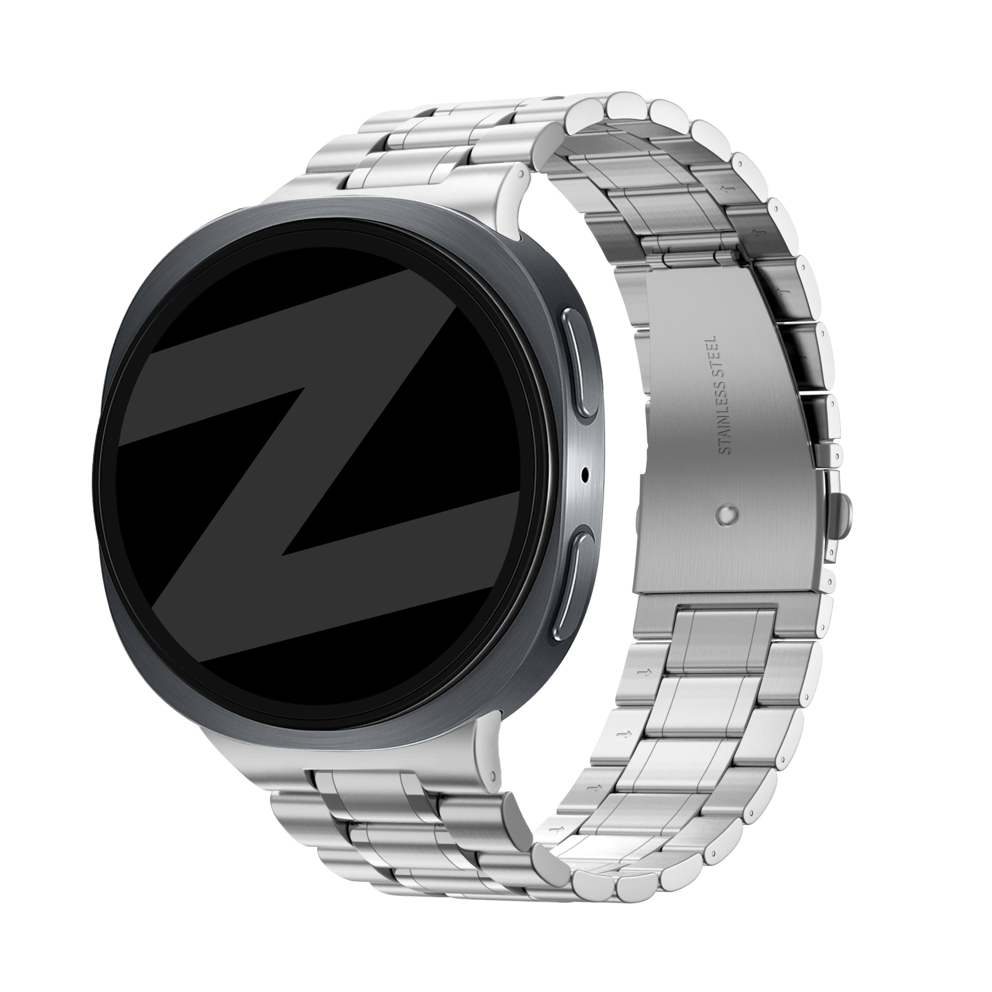 Bandz Samsung Galaxy Watch 8 - 40mm Steel Strap 'Deluxe' (Silver)