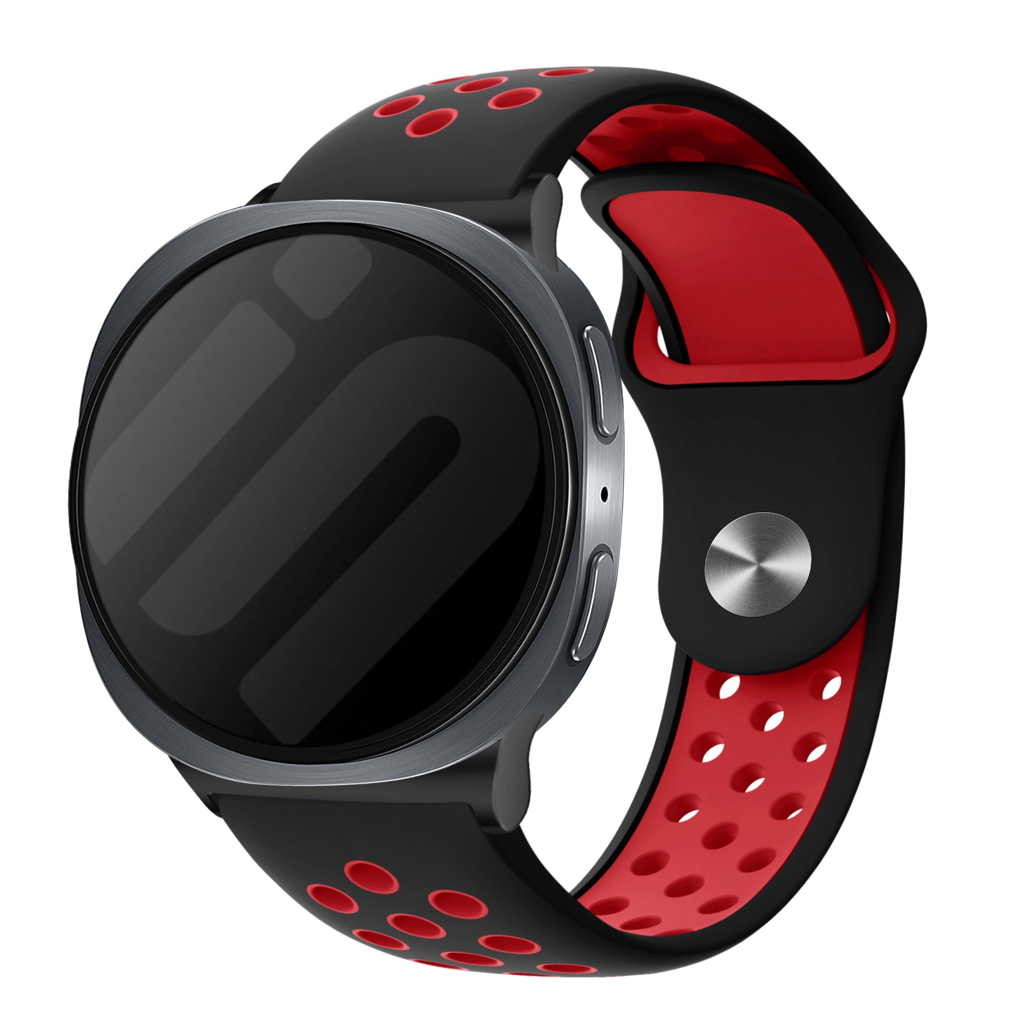 Samsung Galaxy Watch 8 Classic sport bandje (zwart/rood)
