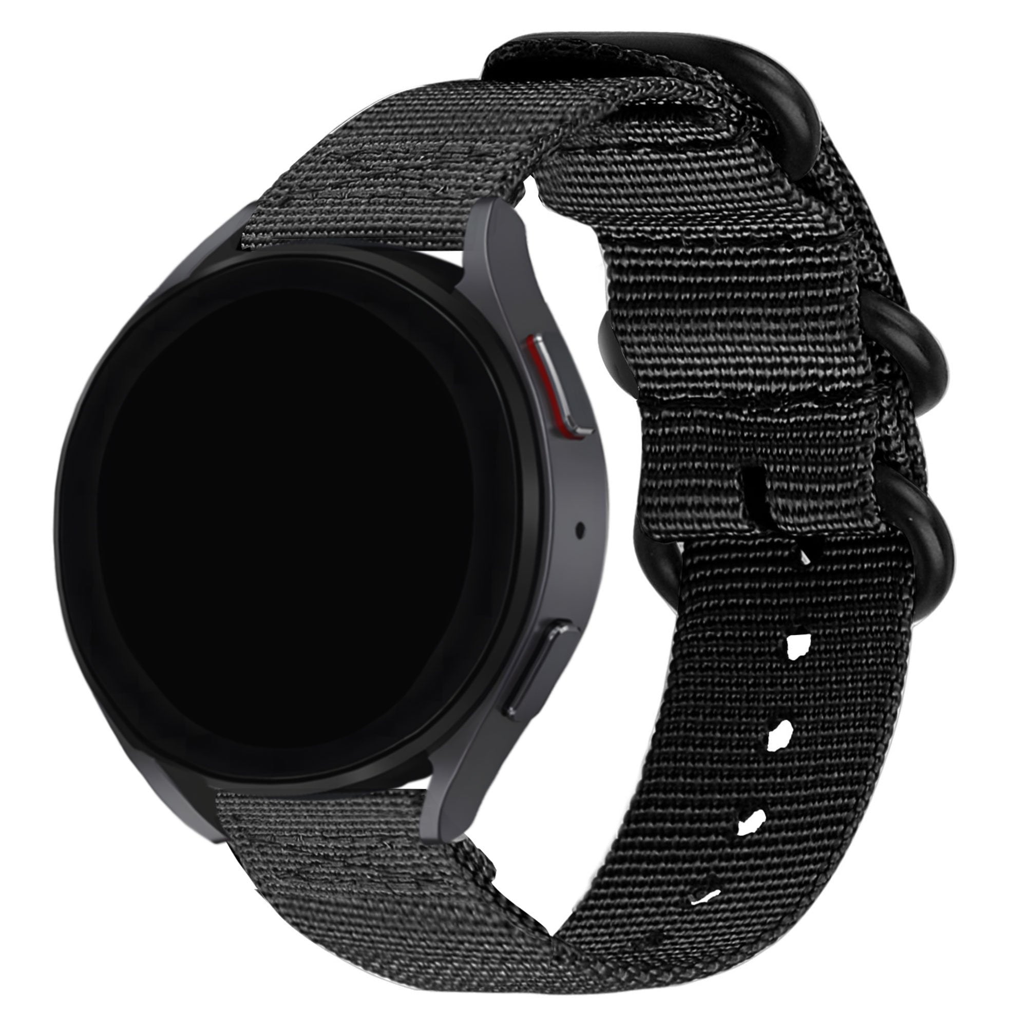 BALR Amazfit GTR 2 nylon band met gesp (zwart)