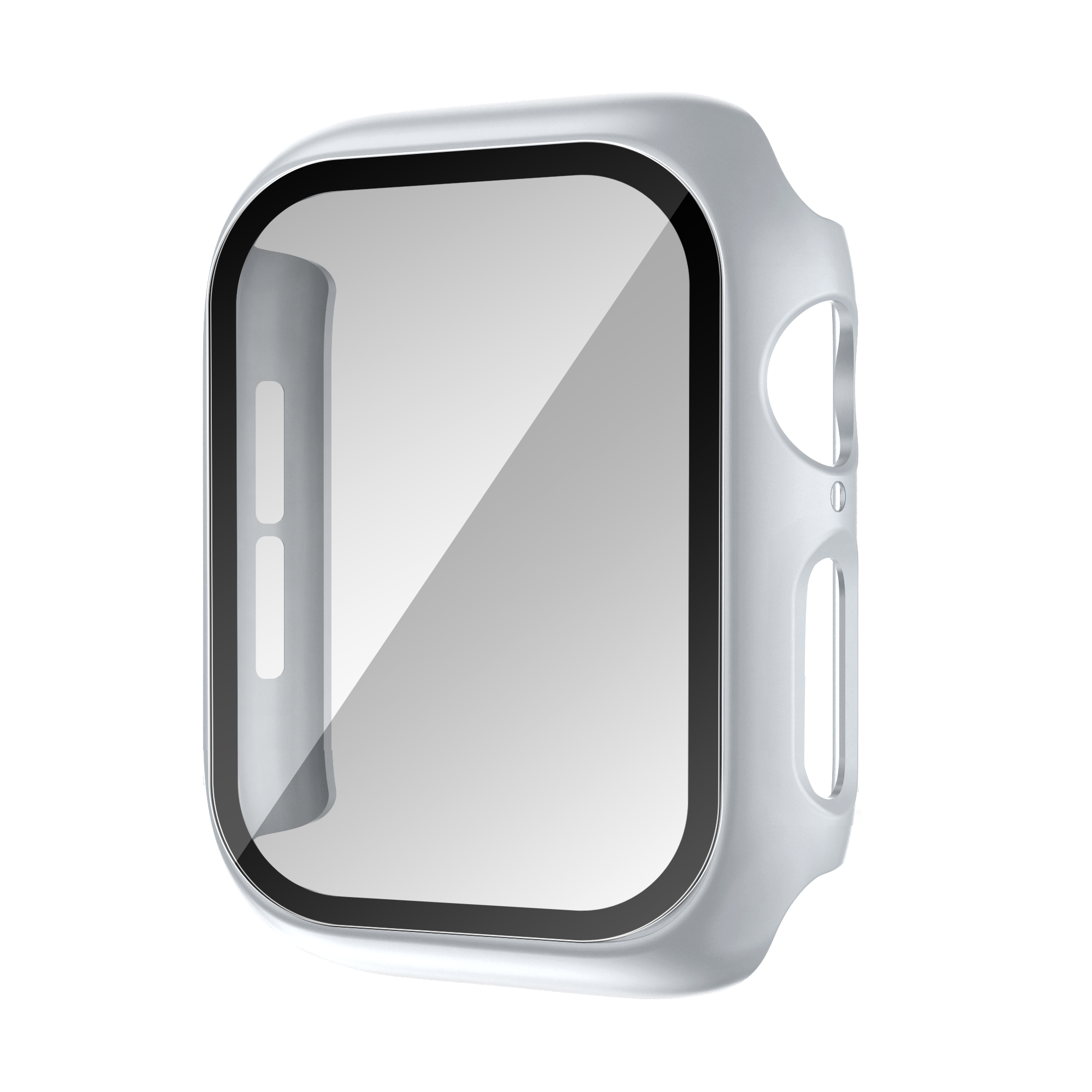 Bandz Apple Watch 11 - 46mm PC hoesje met glas (zilver)