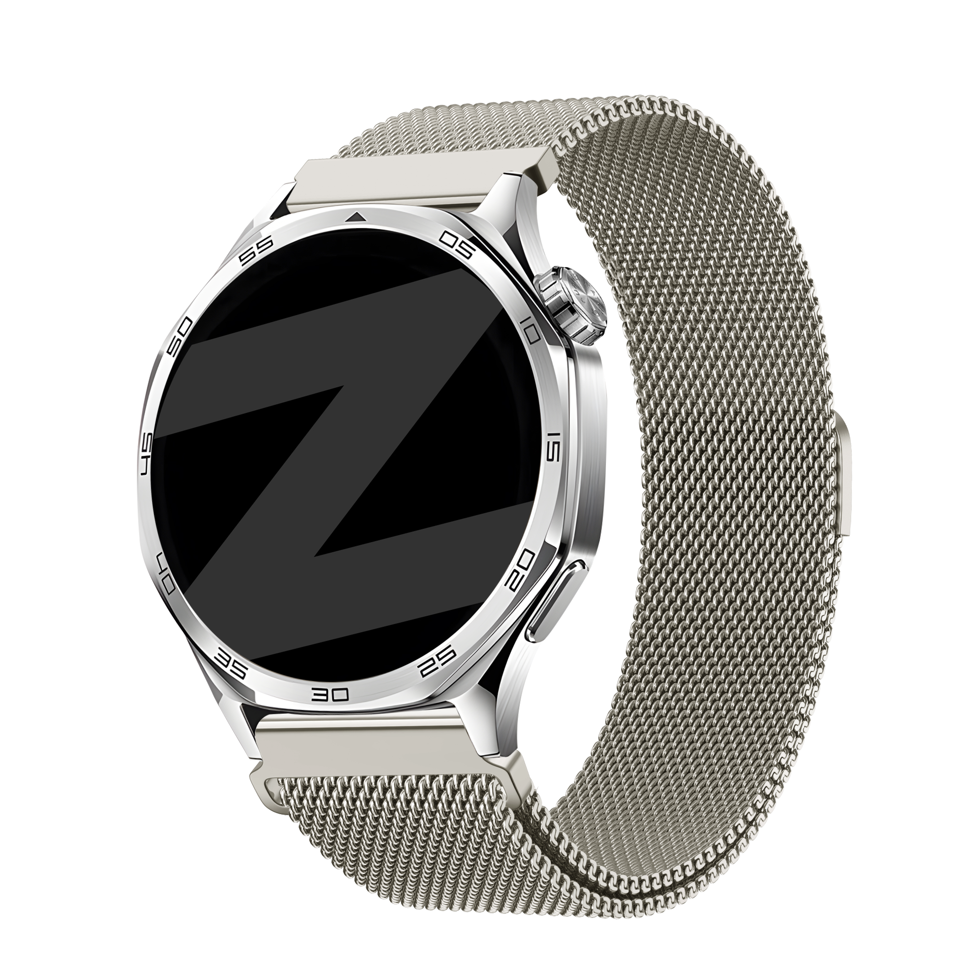 Bandz Withings ScanWatch Nova Milanese Strap 'Easy fit' (Starlight)