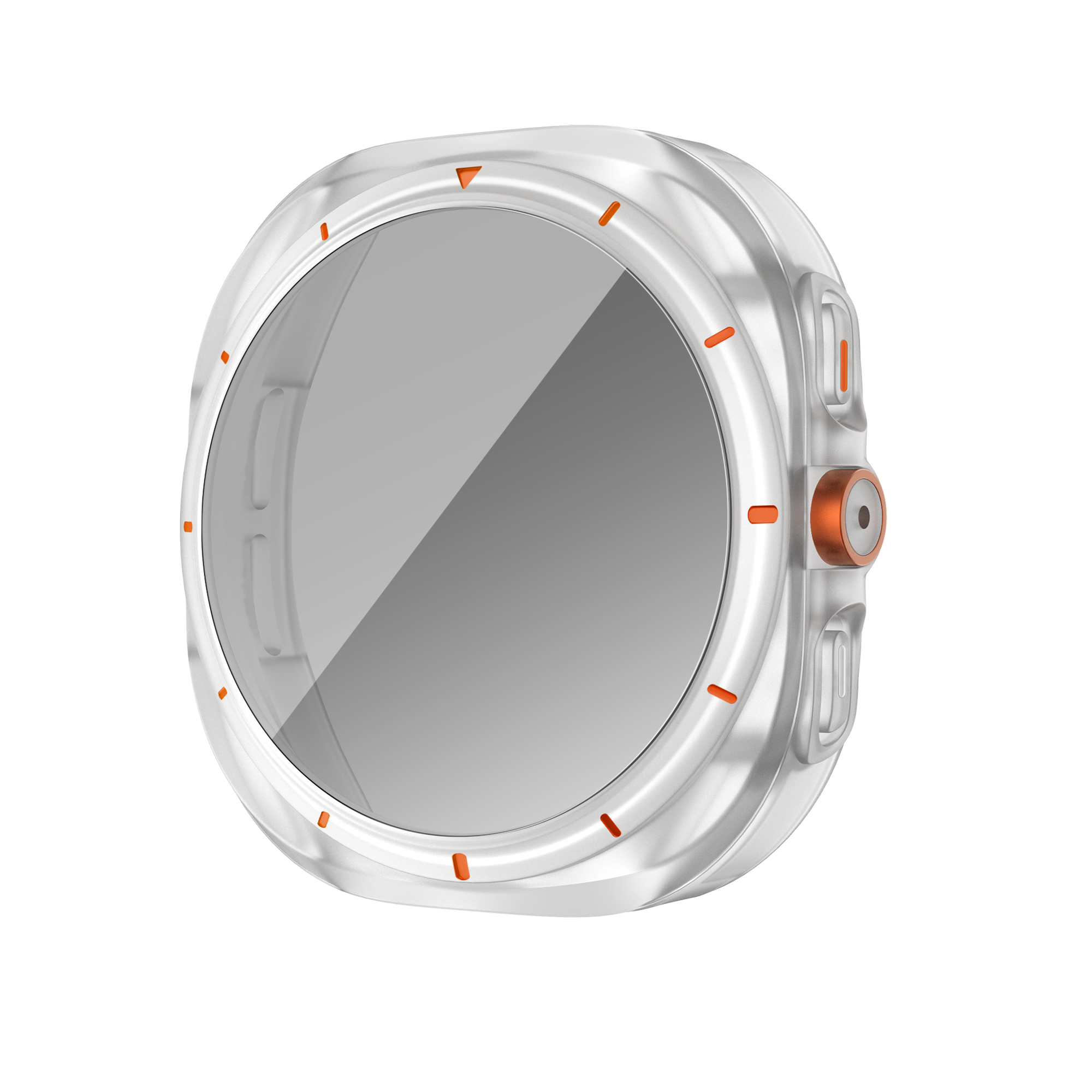 Bandz Samsung Galaxy Watch 7 - 44mm square PC hoesje met glas (frost)