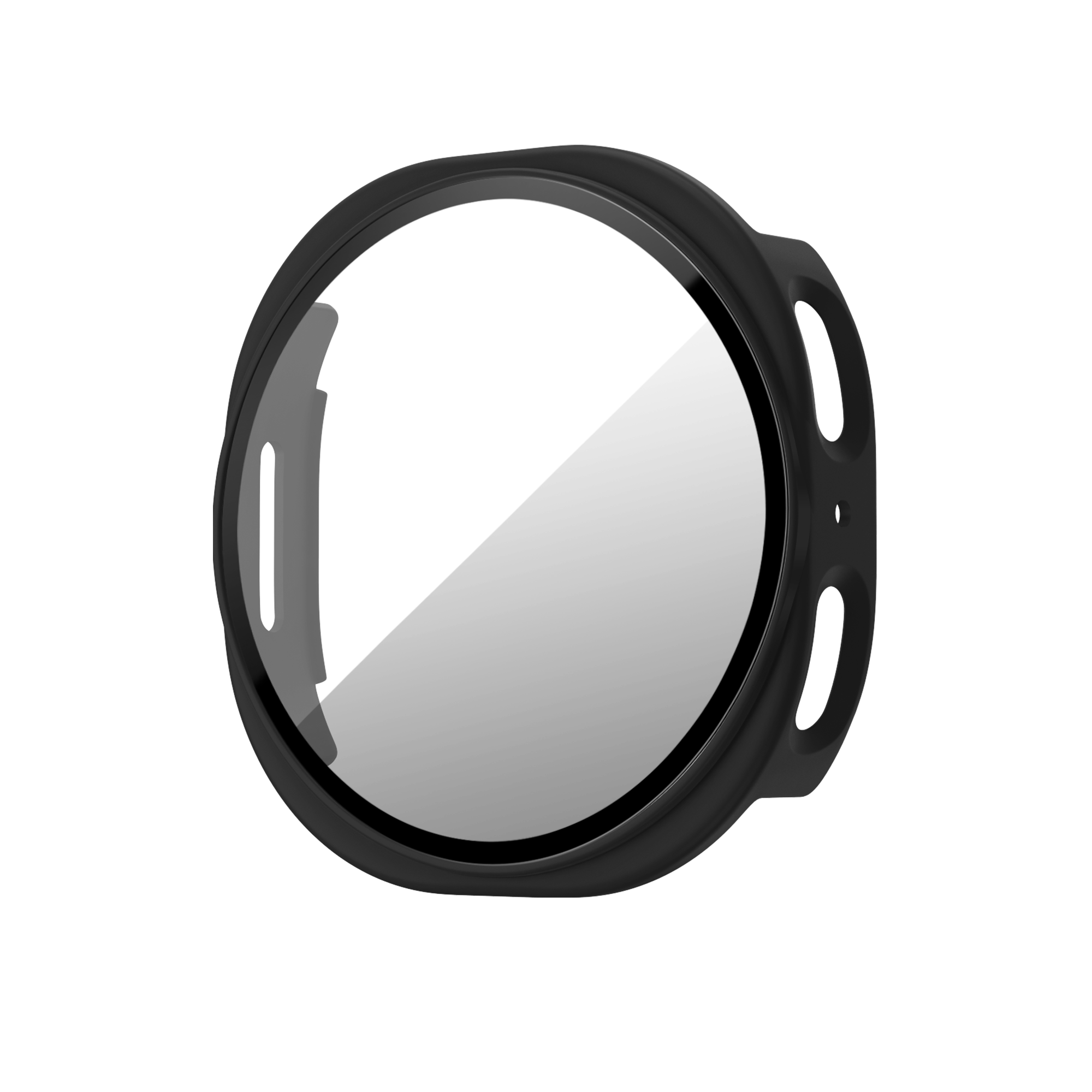 Bandz Samsung Galaxy Watch 8 - 44mm PC hoesje met glas (zwart)