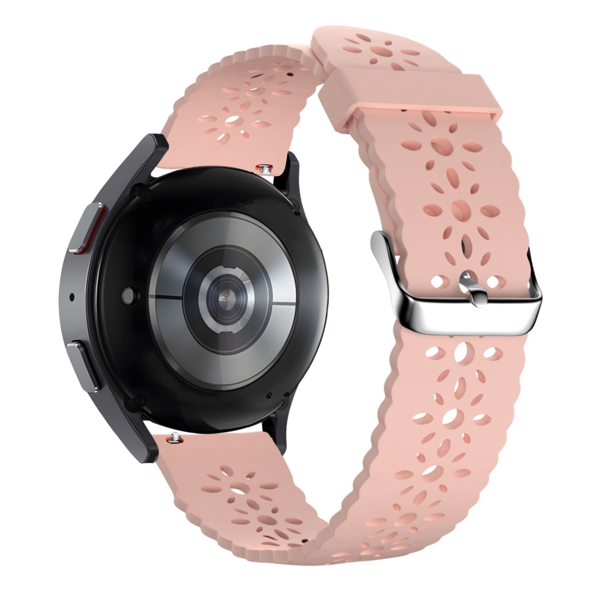 Bandz Coros Apex 42mm siliconen band met bloemenpatroon (roze)