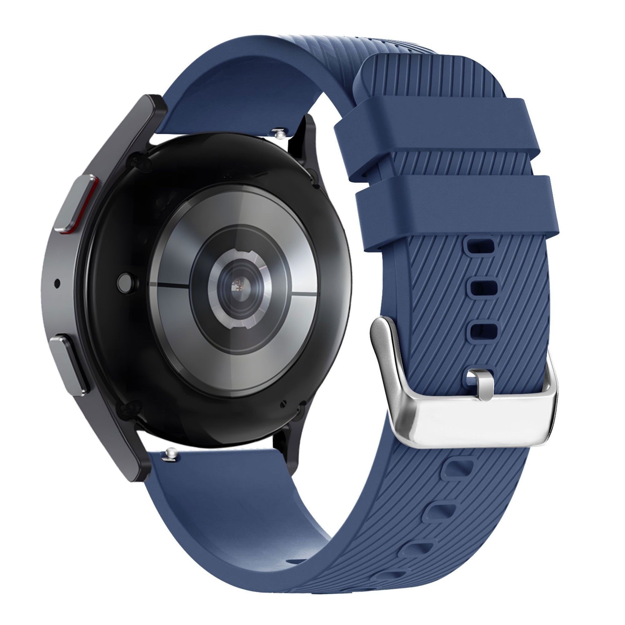Bandz OnePlus Watch Lite siliconen band 'Deluxe' (donkerblauw)