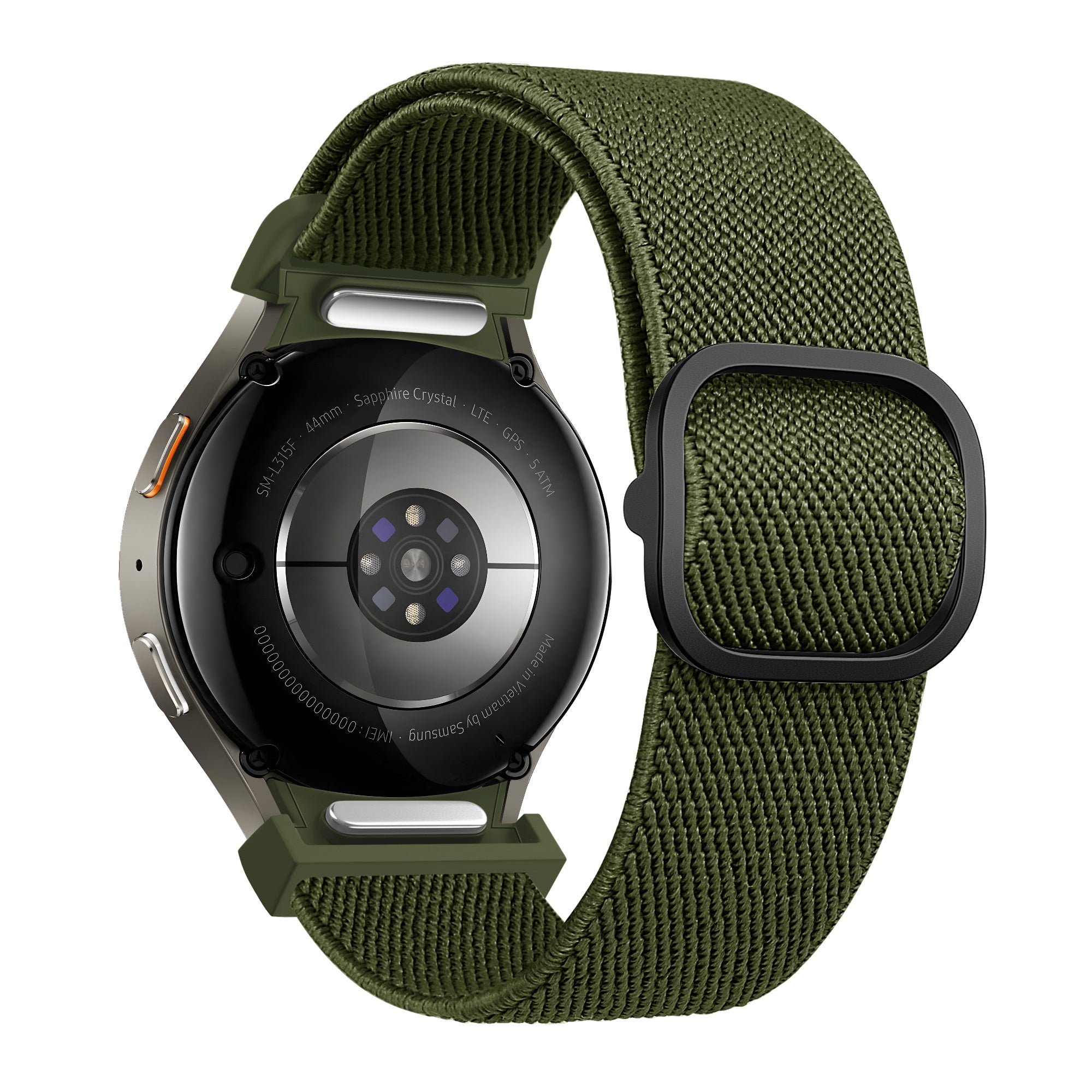 Bandz Samsung Galaxy Watch 4 44mm elastische band 'Easy fit' (groen)
