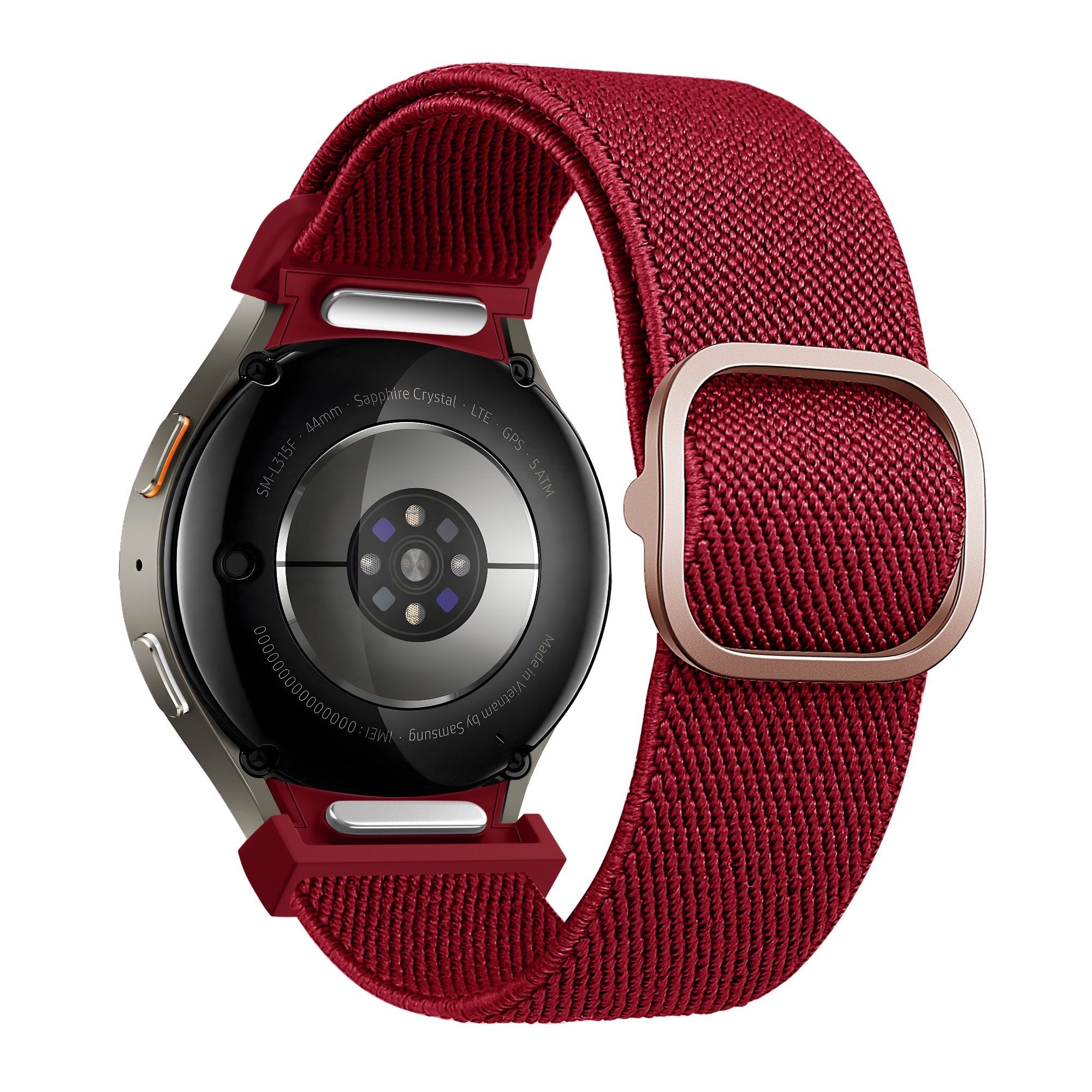 Bandz Samsung Galaxy Watch 4 Classic 42mm elastische band 'Easy fit' (rood)