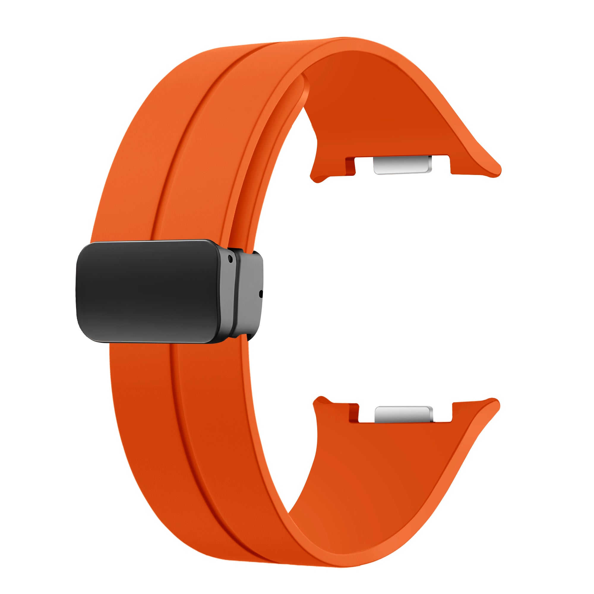 Samsung Galaxy Watch 8 - 44mm D-buckle siliconen bandje (oranje)