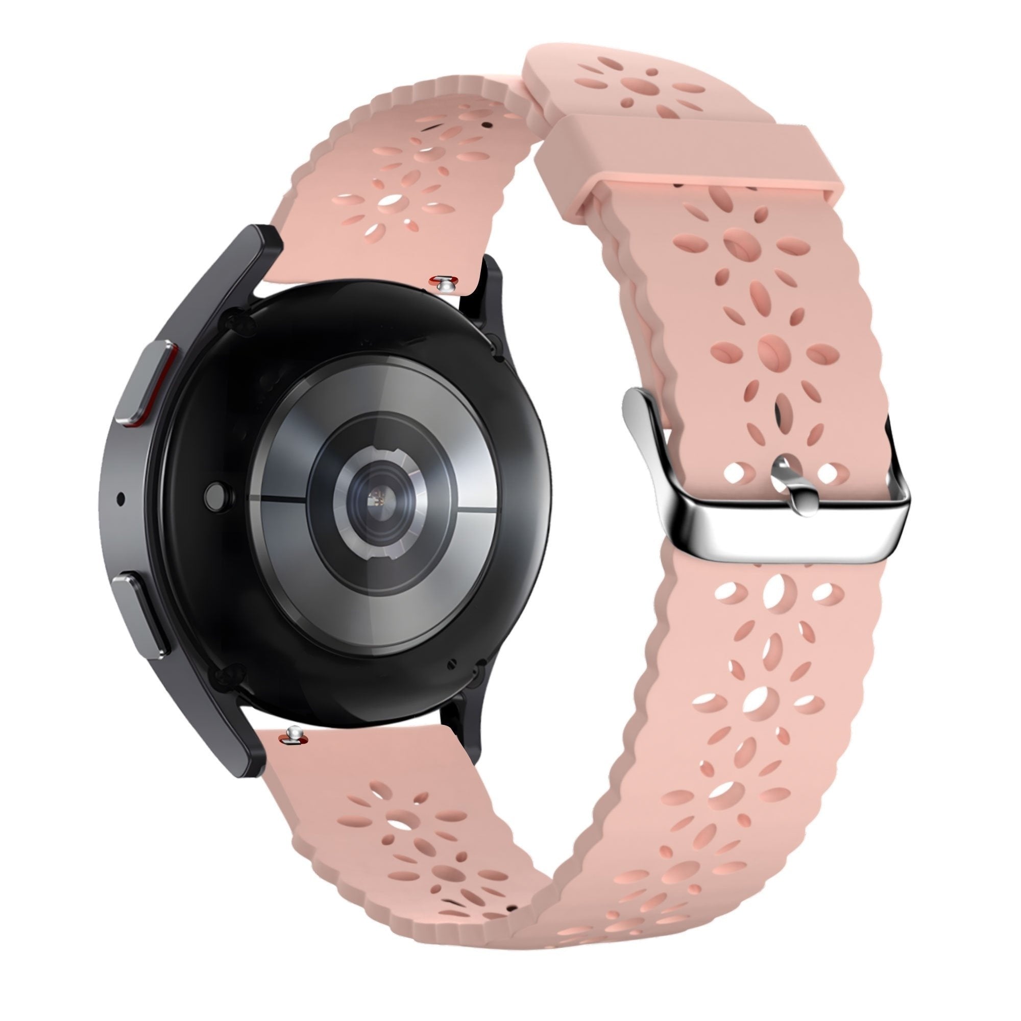 Bandz Amazfit Active 2 siliconen band met bloemenpatroon (roze)