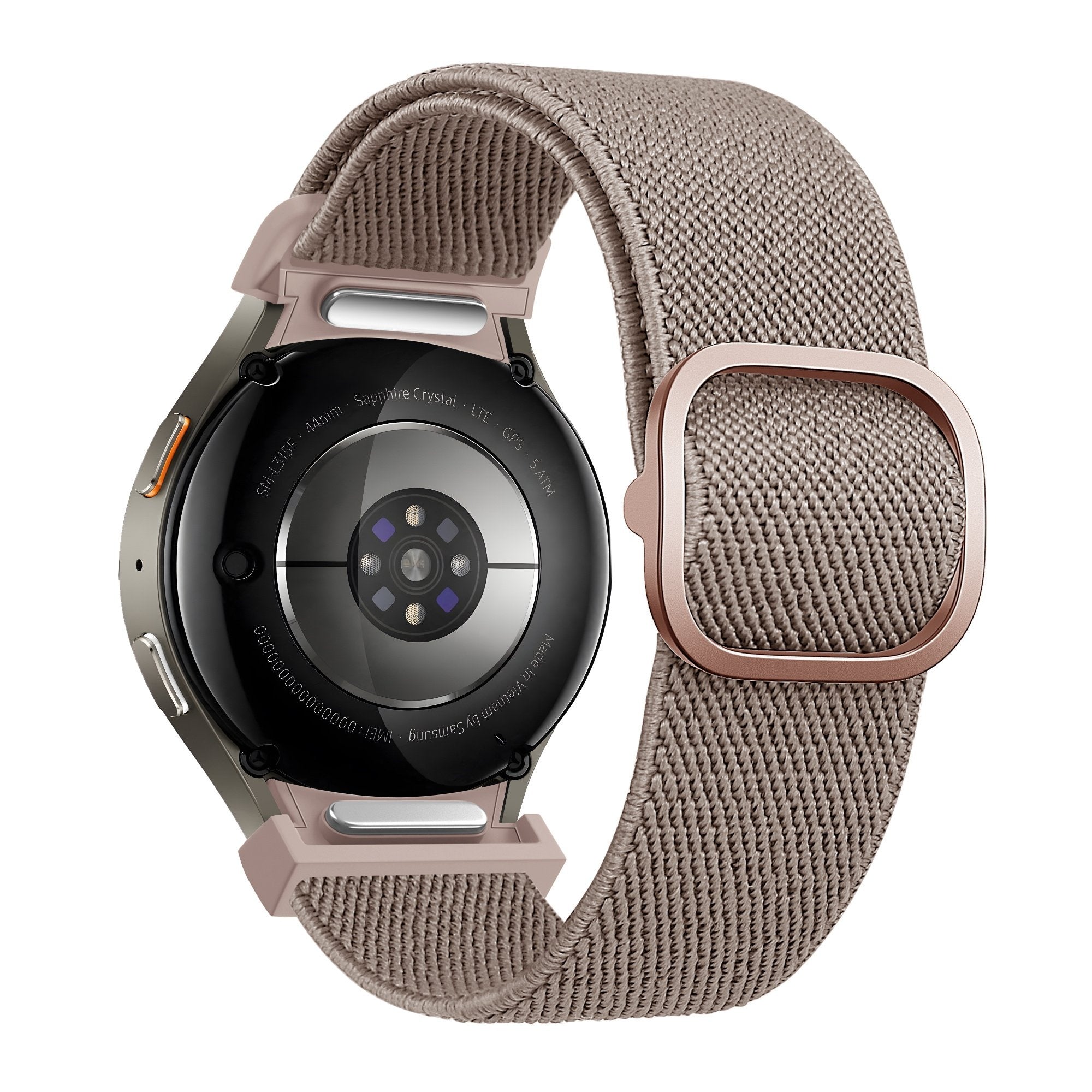 Bandz Samsung Galaxy Watch 7 - 40mm elastische band 'Easy fit' (milk tea)
