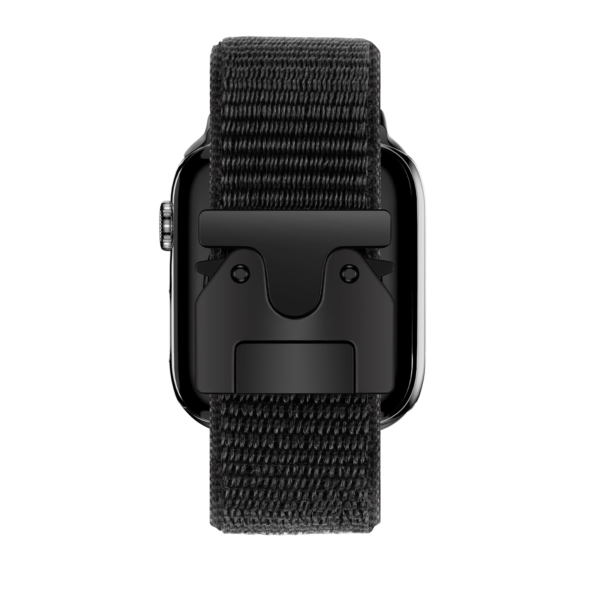 Bandz Apple Watch nylon band 'Classic' met P-buckle (zwart)