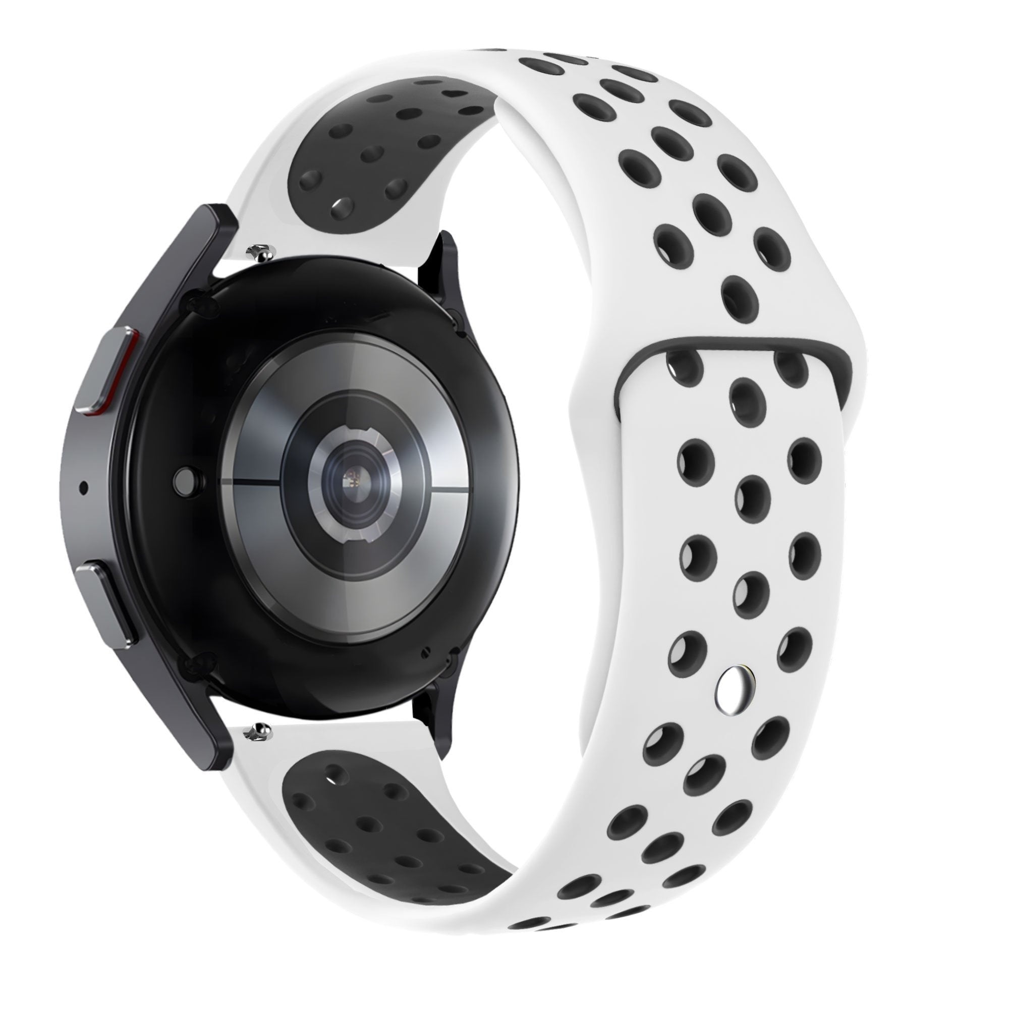 Bandz Amazfit Active 2 sport band 'Deluxe' (wit/zwart)