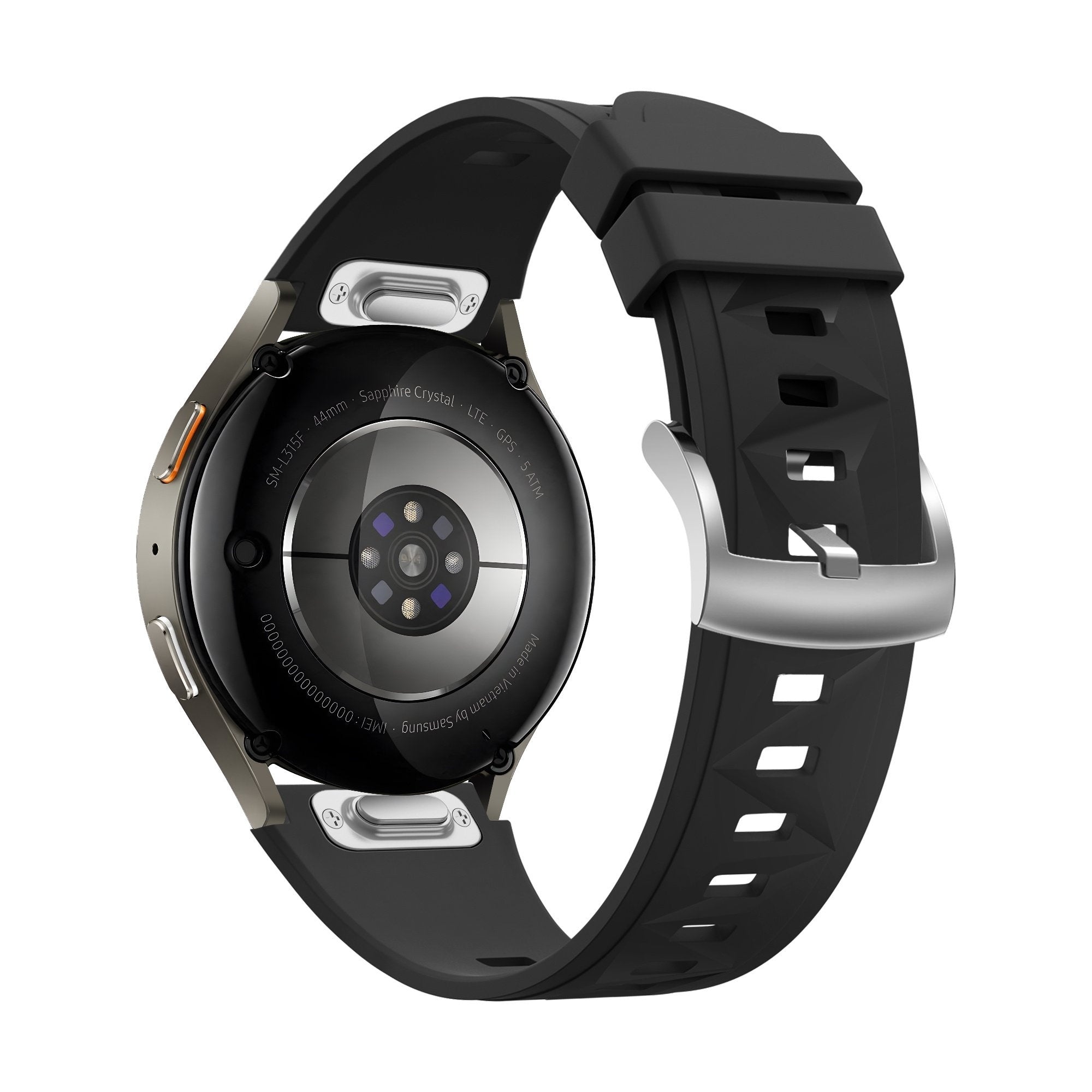 Bandz OnePlus Watch 3 - 43mm siliconen band 'Easy fit' (zwart)