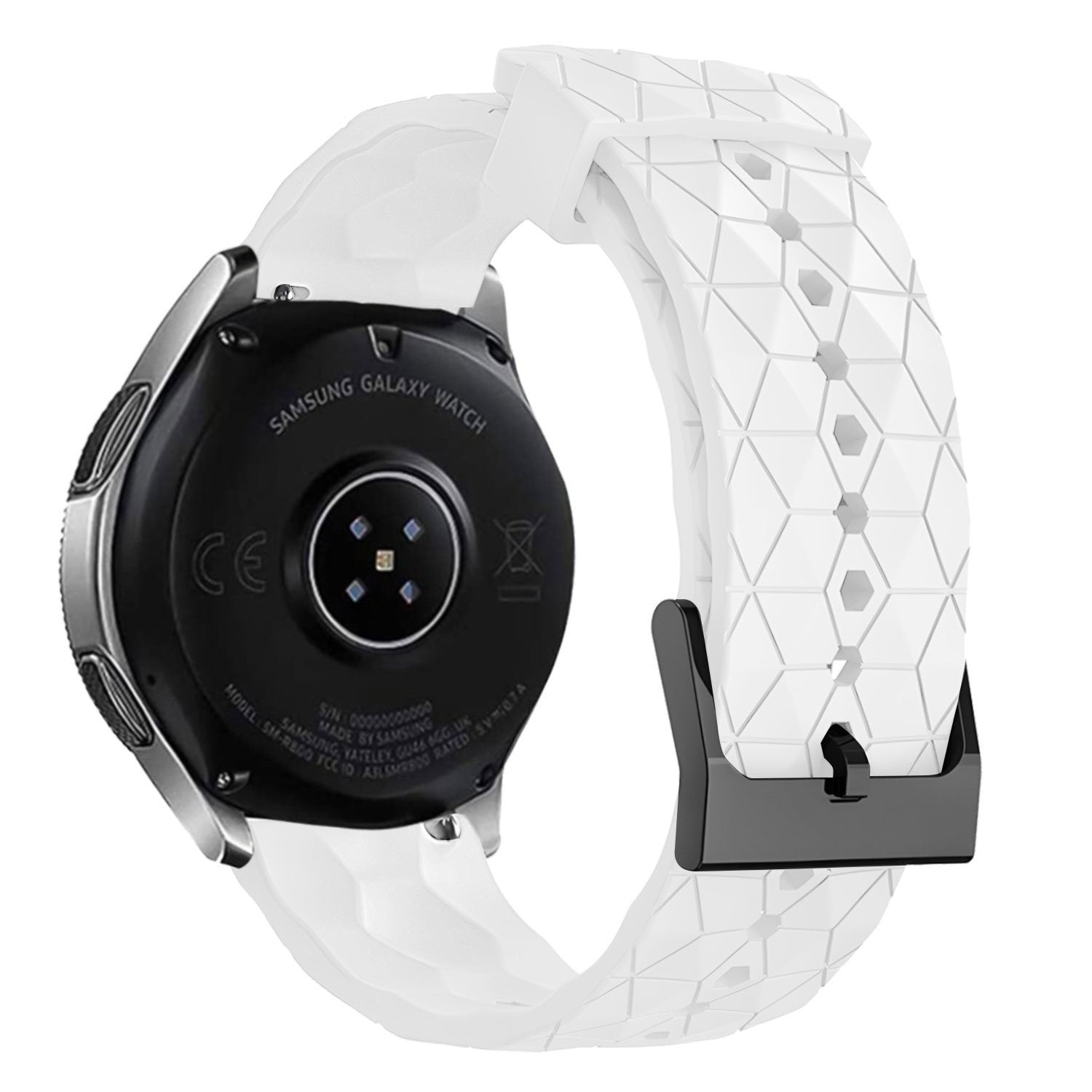 Suunto Race (S) silicone hexa band (wit)