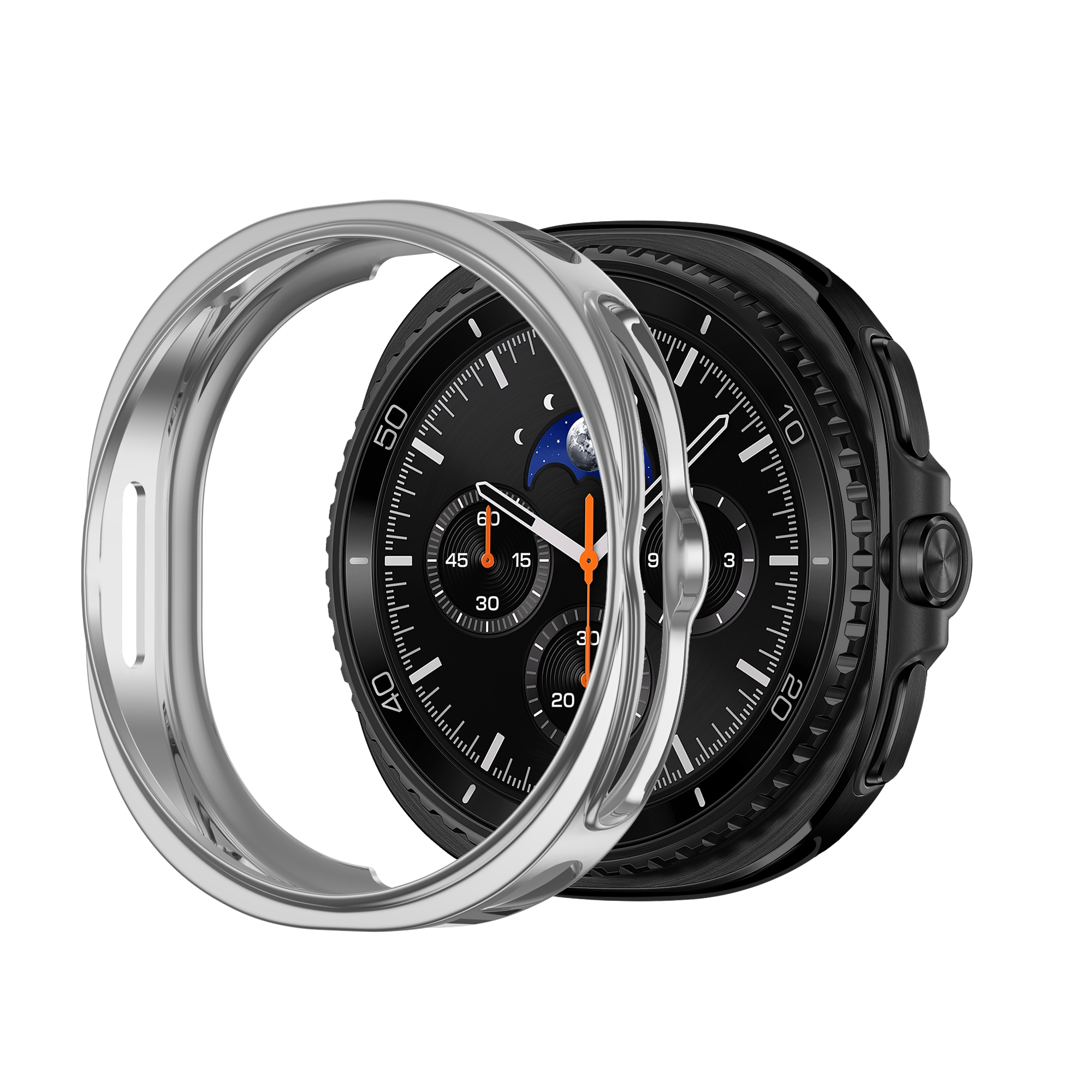 Bandz Samsung Galaxy Watch 8 Classic TPU hoesje (zilver)