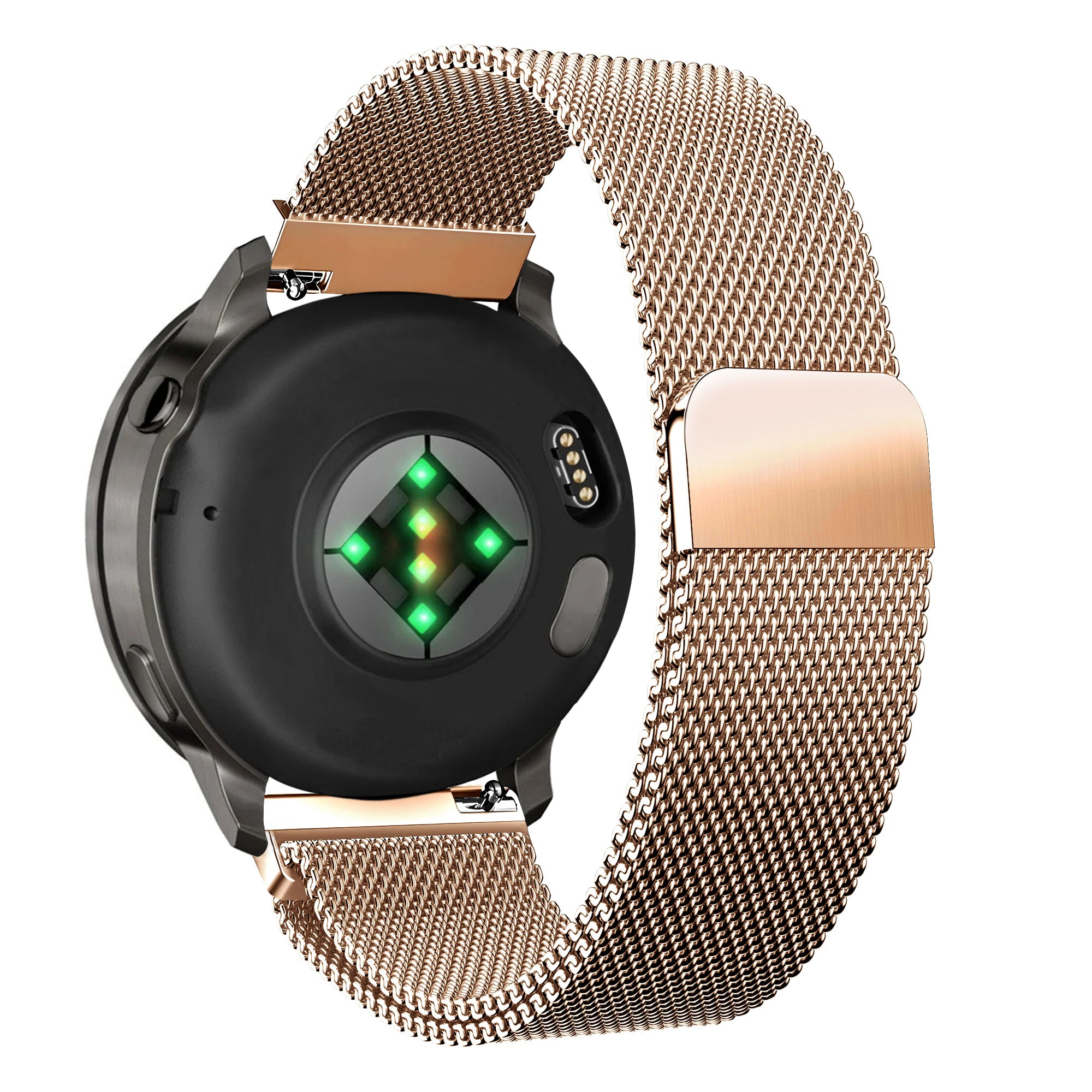 Bandz Garmin Venu 3s Milanese loop band (rosé goud)