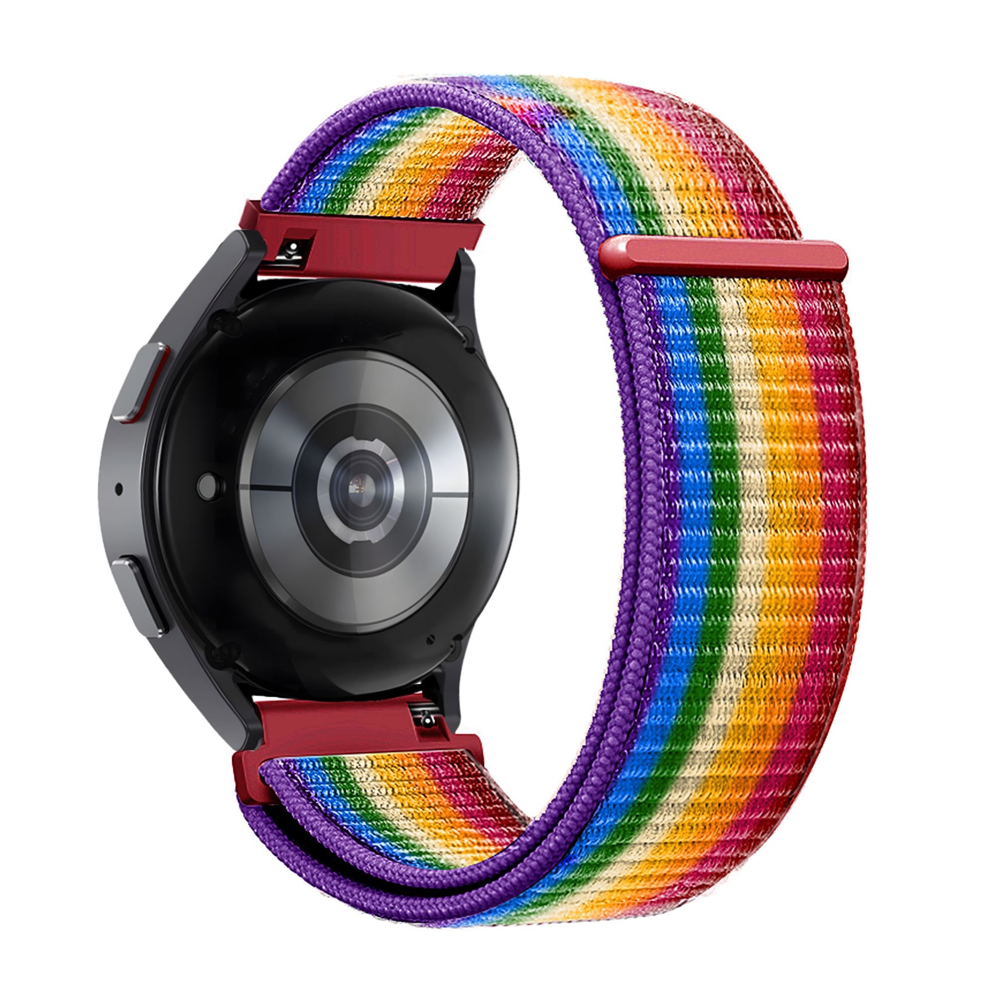 Bandz Garmin Venu SQ nylon loop band (regenboog)