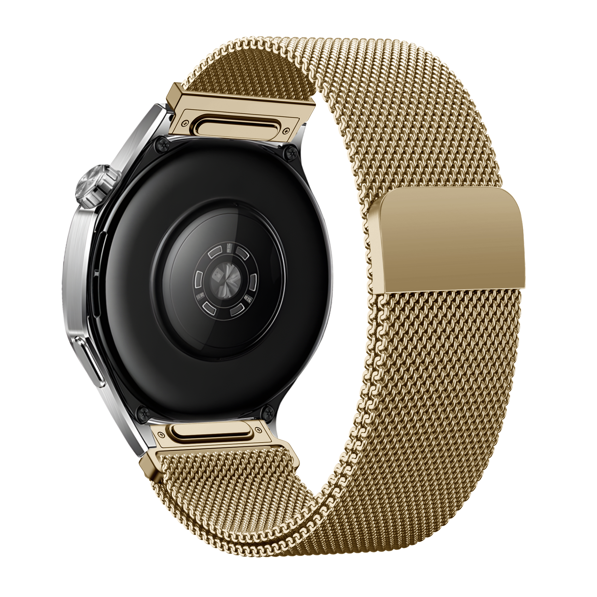 Bandz Samsung Galaxy Watch Active Milanese band 'Easy fit' (goud)