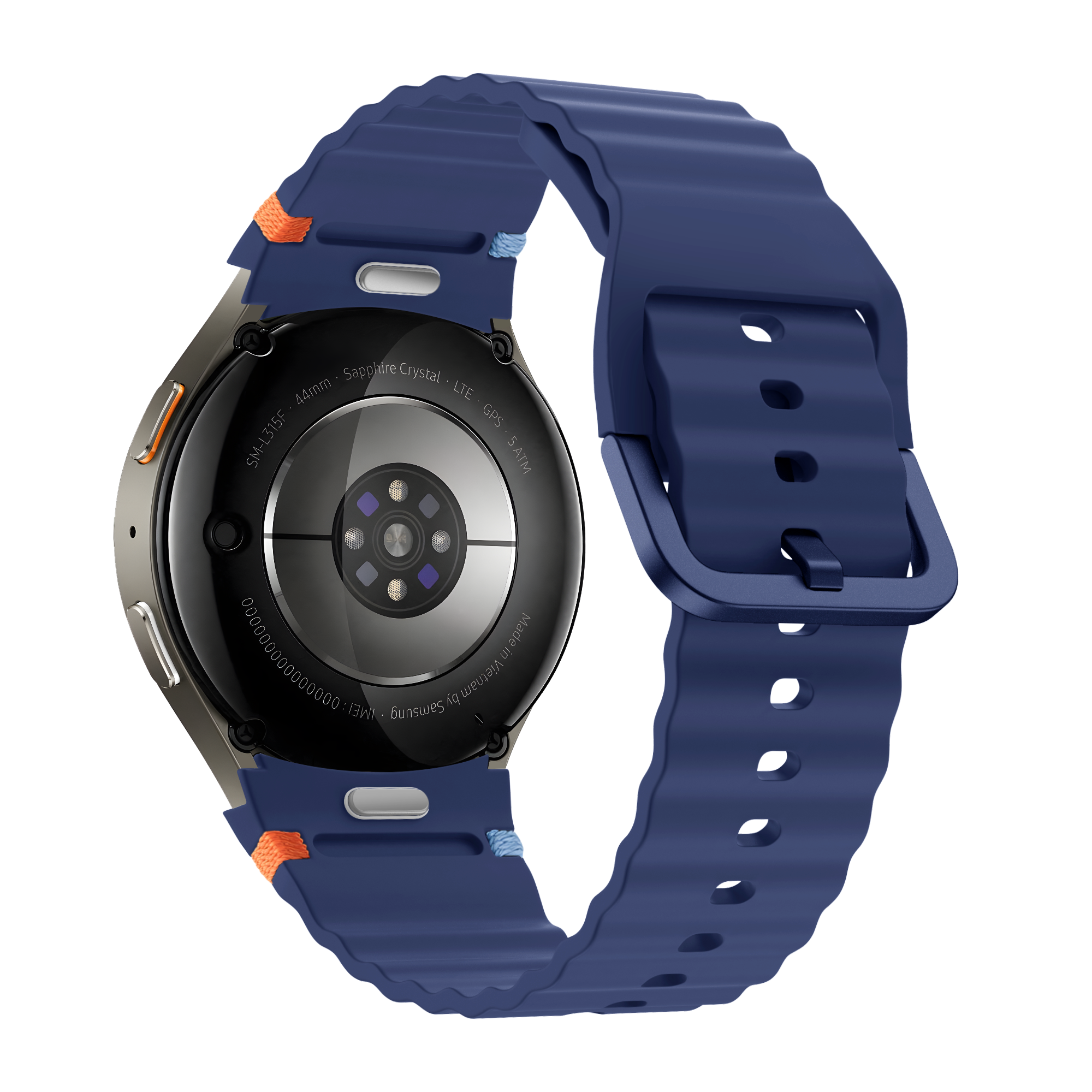 Bandz Samsung Galaxy Watch 7 - 40mm Wave Strap 'Easy Fit' (Dark Blue)
