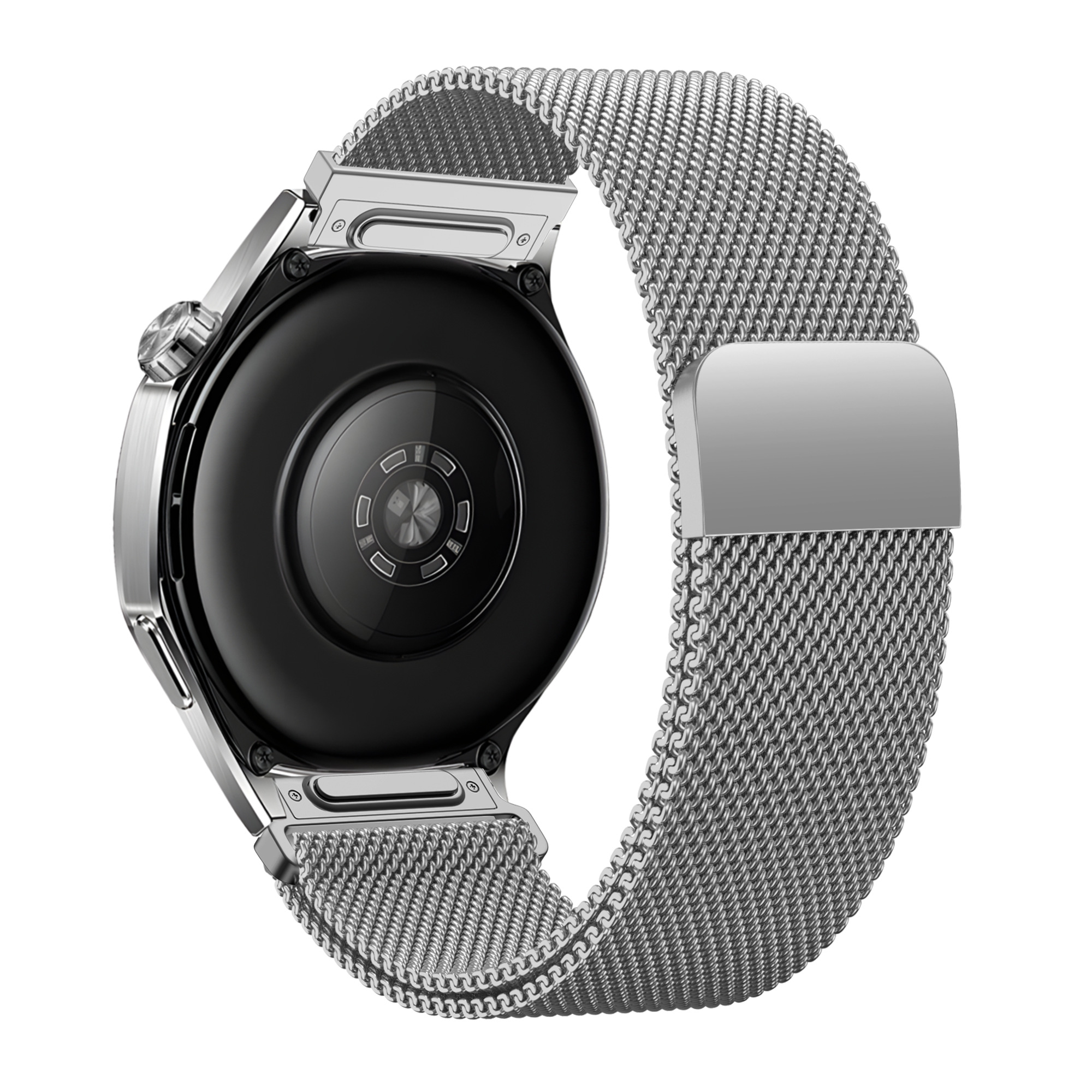 Bandz Amazfit GTS 4 Milanese band 'Easy fit' (zilver)