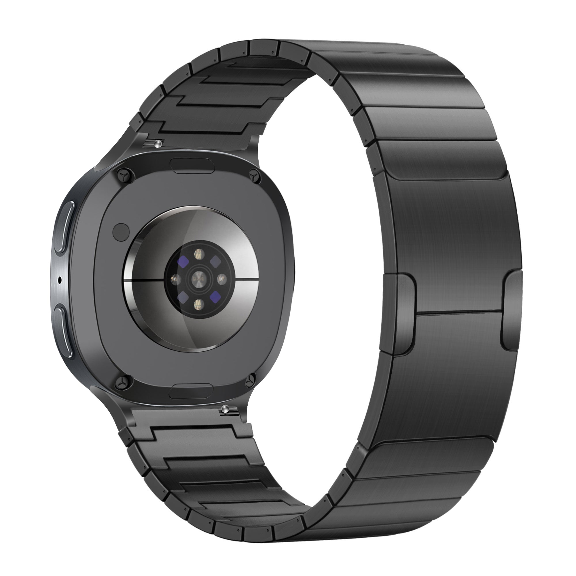 Bandz Samsung Galaxy Watch 8 Classic titanium band 'One Bead' (zwart)