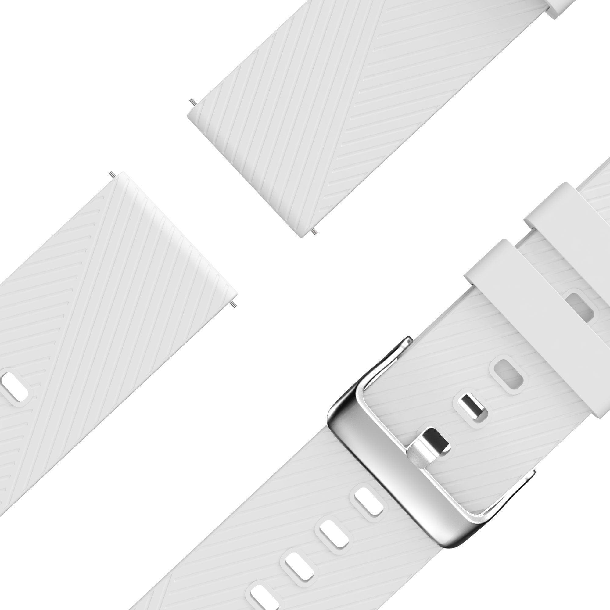Bandz OnePlus Watch 3 siliconen band 'Deluxe' (wit)