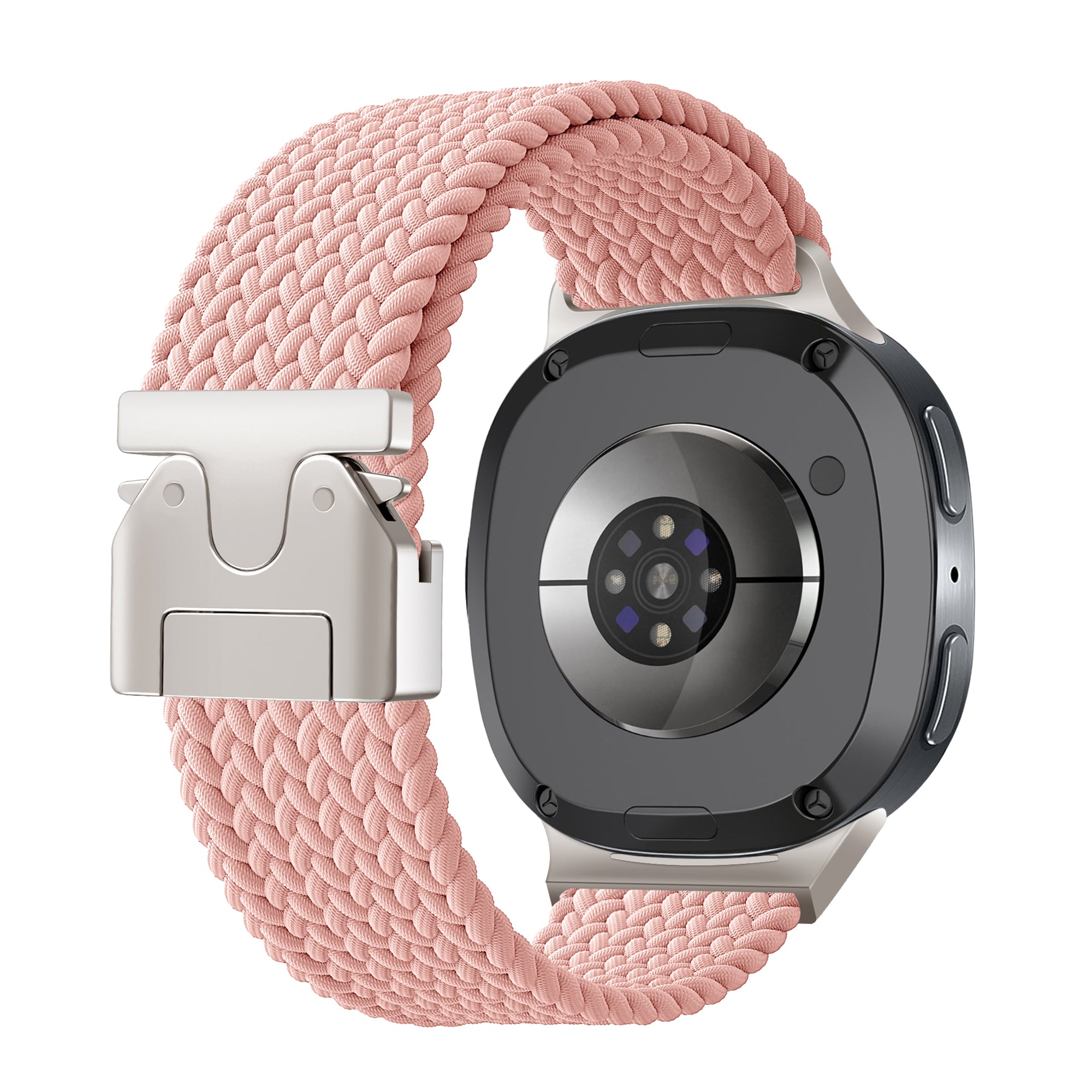 Samsung Galaxy Watch 8 Classic gevlochten band met P-buckle (roze)