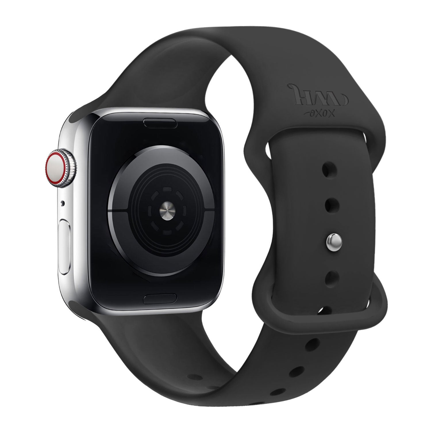 xoxo Wildhearts Apple Watch siliconen bandje (zwart)