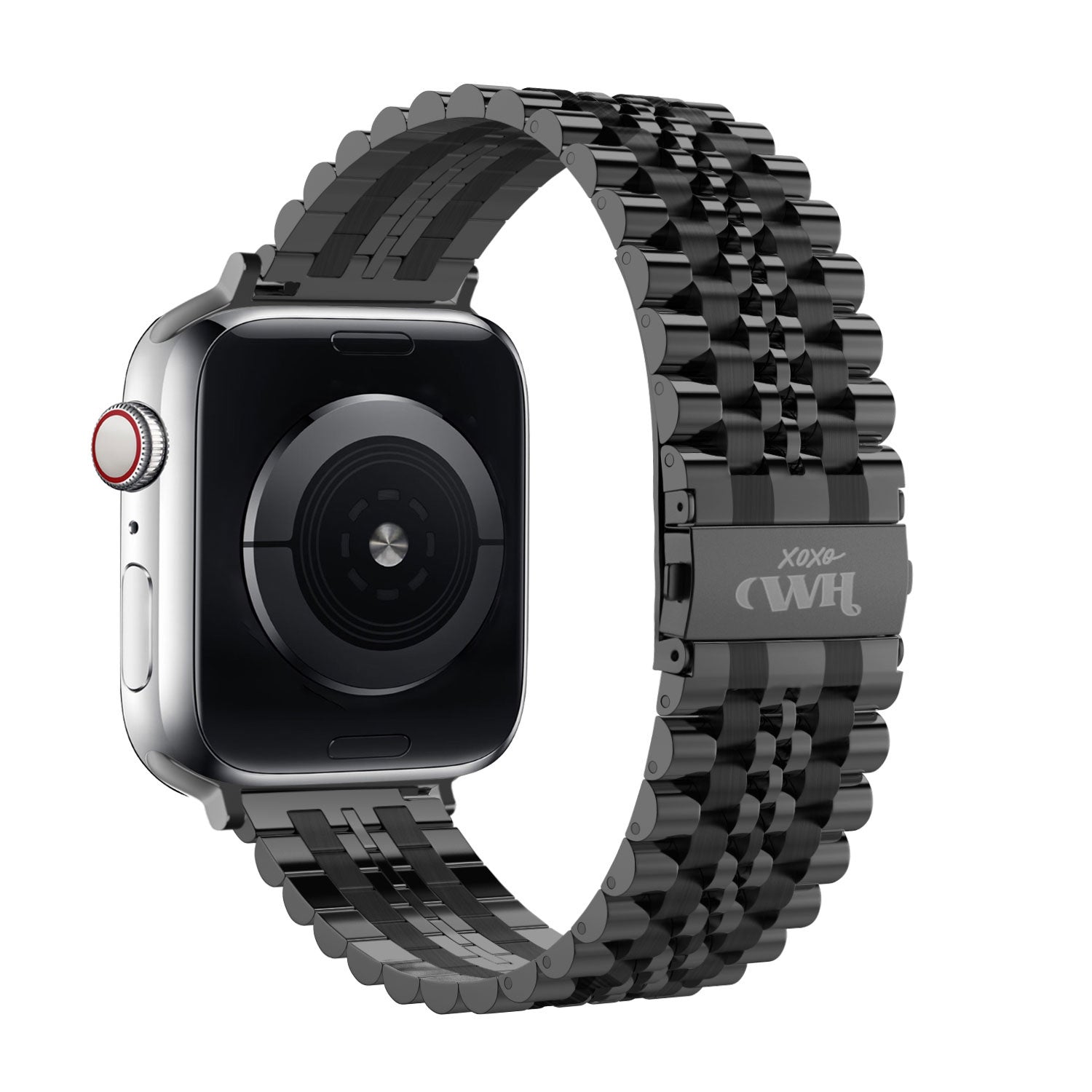 xoxo Wildhearts Apple Watch stalen bandje (zwart)