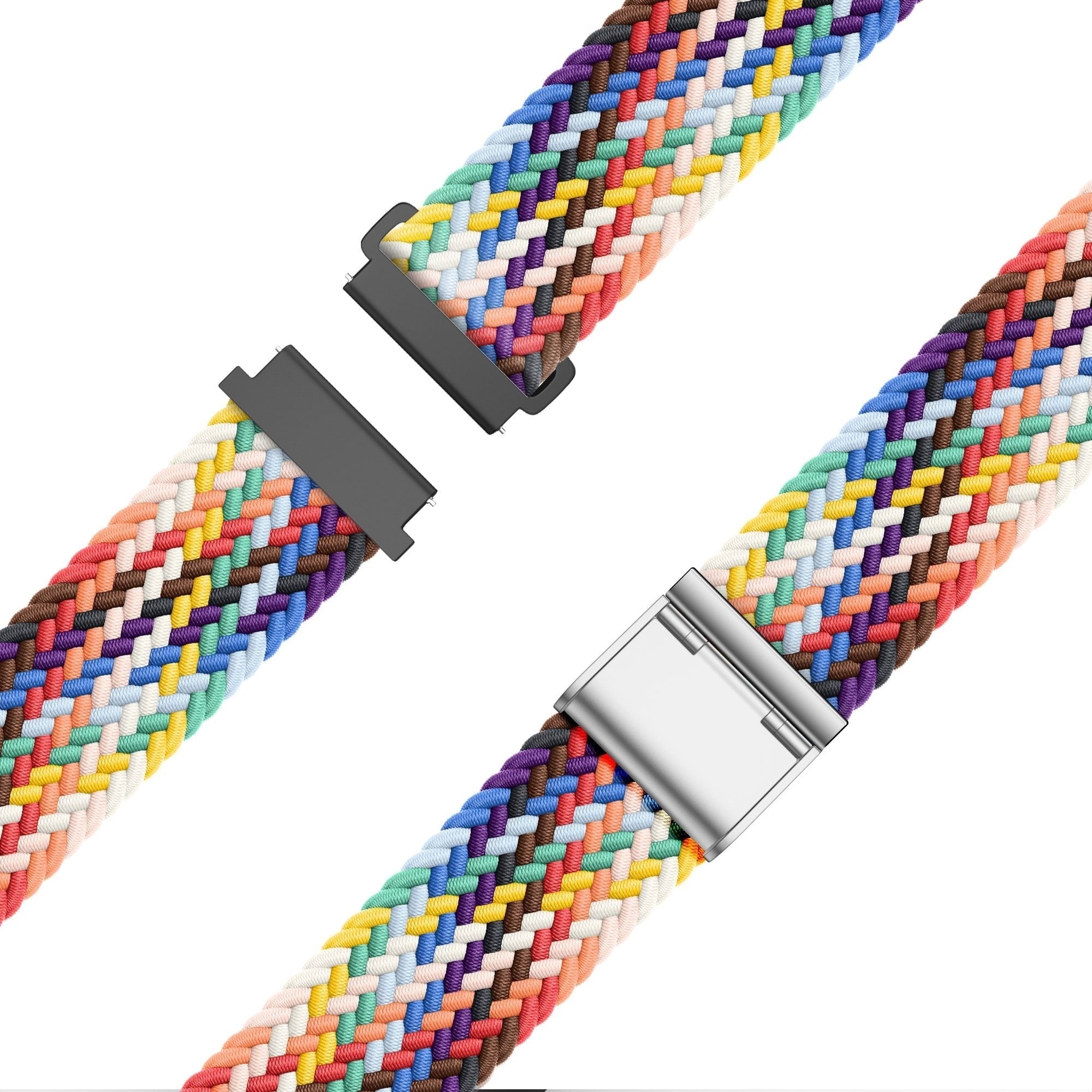 Bandz Coros Pace 2 gevlochten nylon band (regenboog)