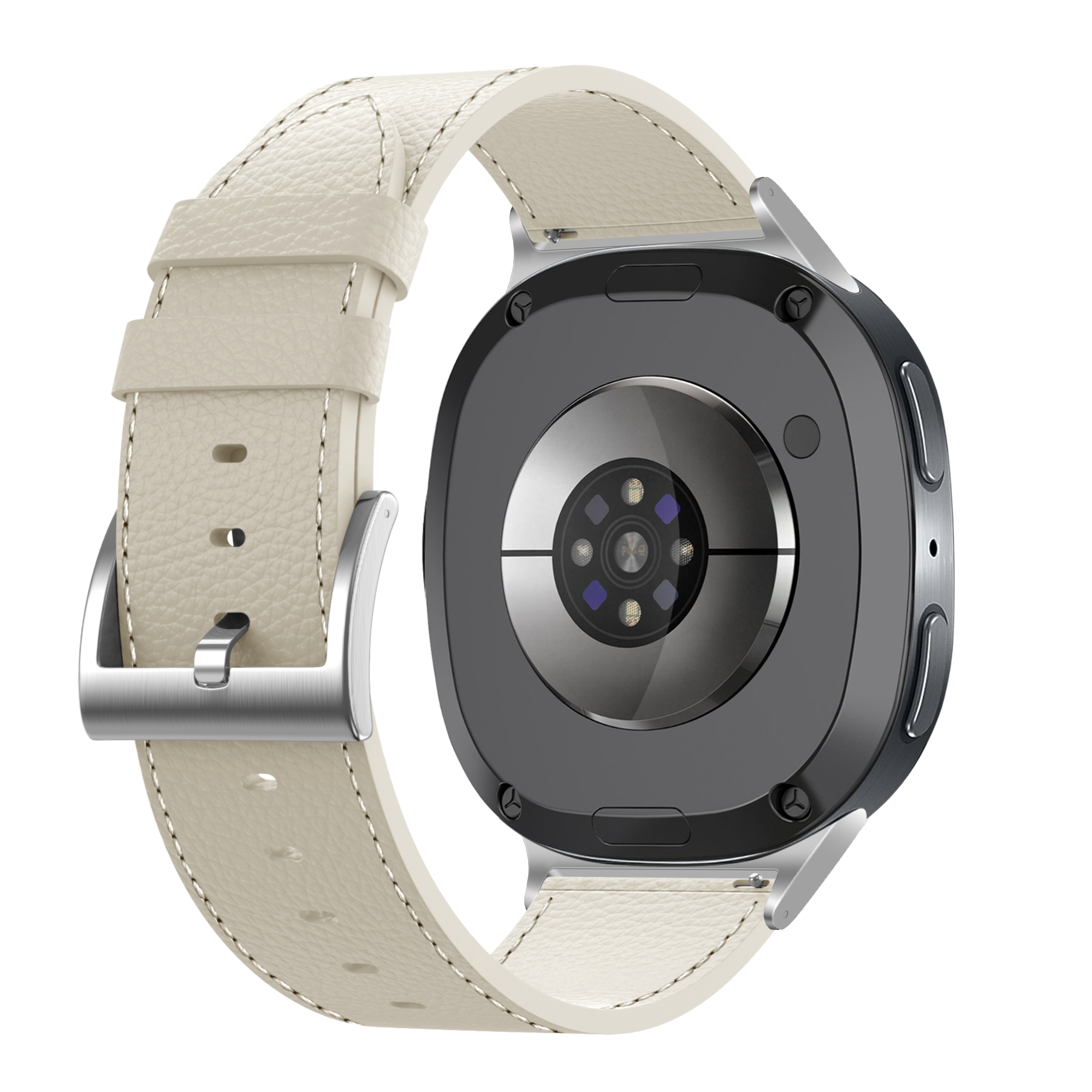 Samsung Galaxy Watch 8 - 40mm Leather Grain Strap (Beige)