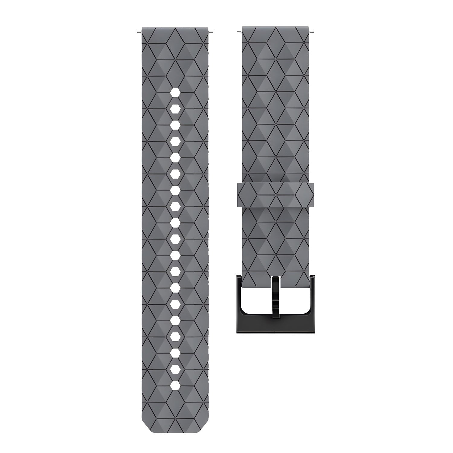 Amazfit Balance silicone hexa band (grijs)