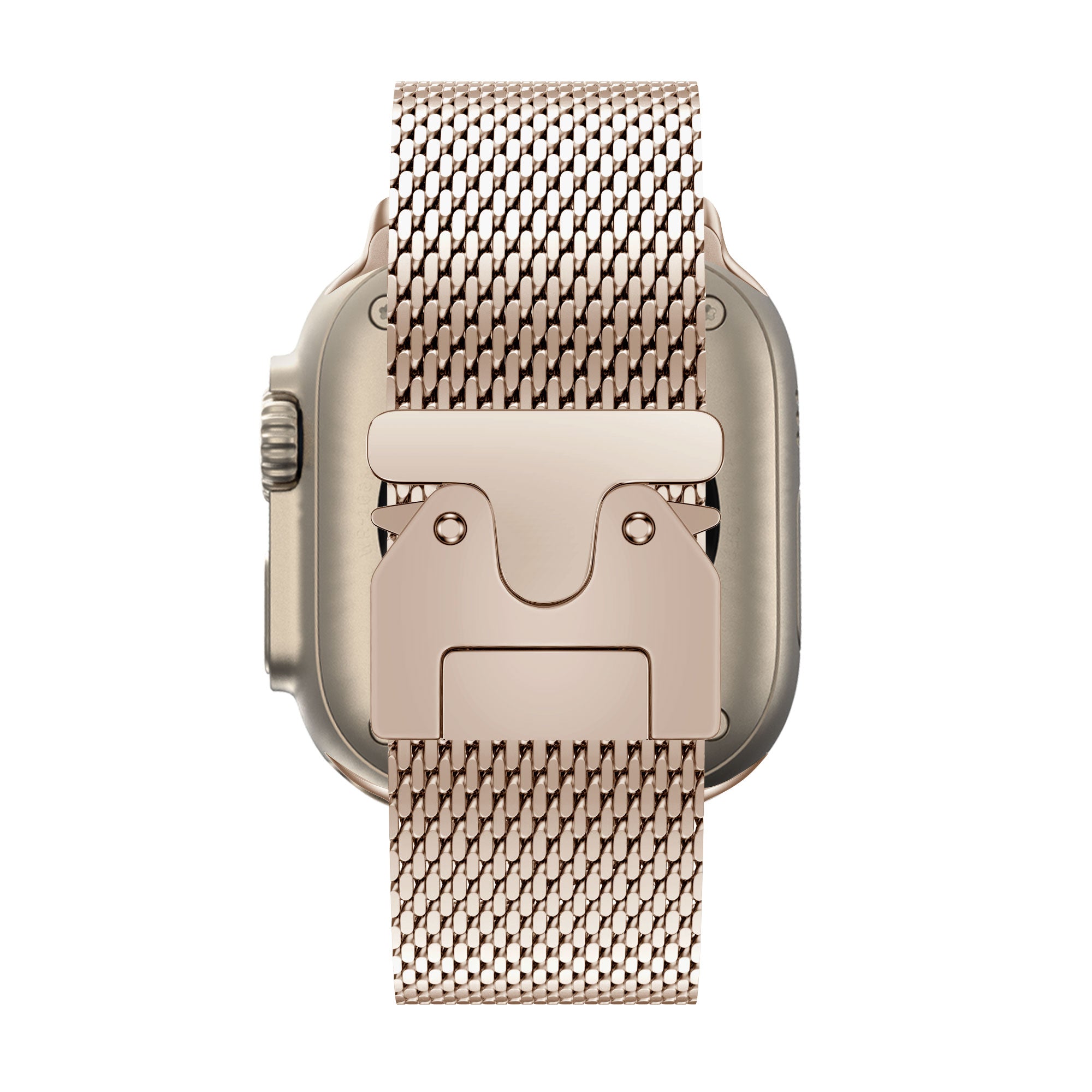 Bandz Apple Watch Milanese loop band met P-buckle (rosé goud)