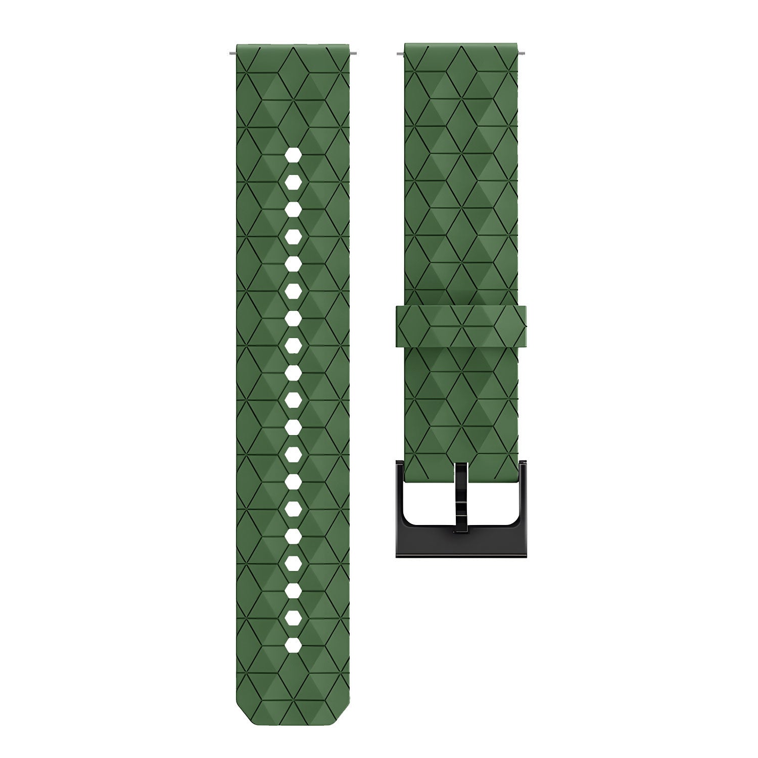 Withings Steel HR Sport silicone hexa band (legergroen)