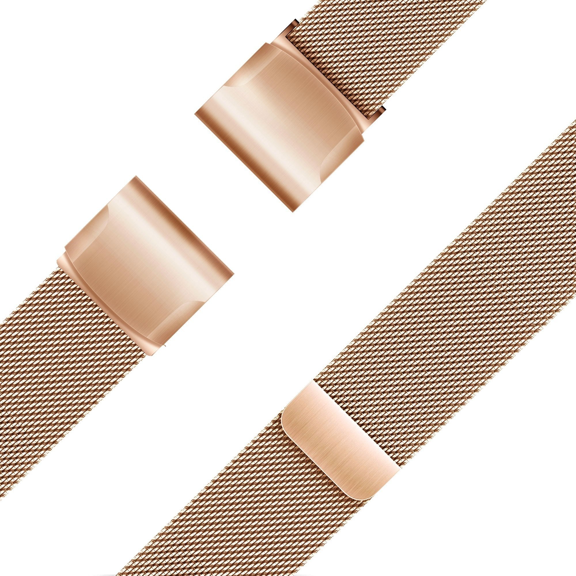 Bandz Garmin Descent Mk3(i) - 43mm Milanese loop band (rosé goud)