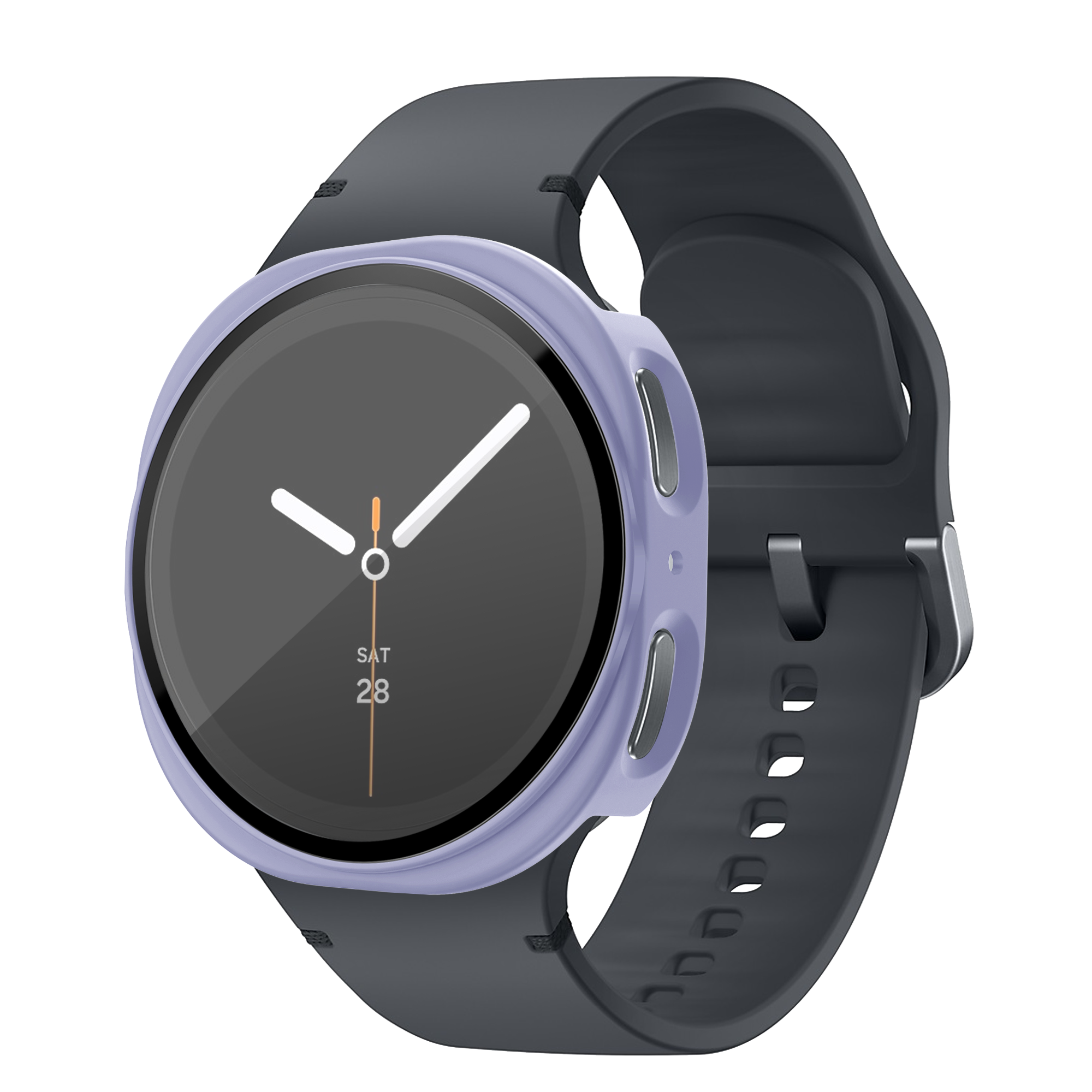 Bandz Samsung Galaxy Watch 8 - 40mm PC hoesje met glas (paars)