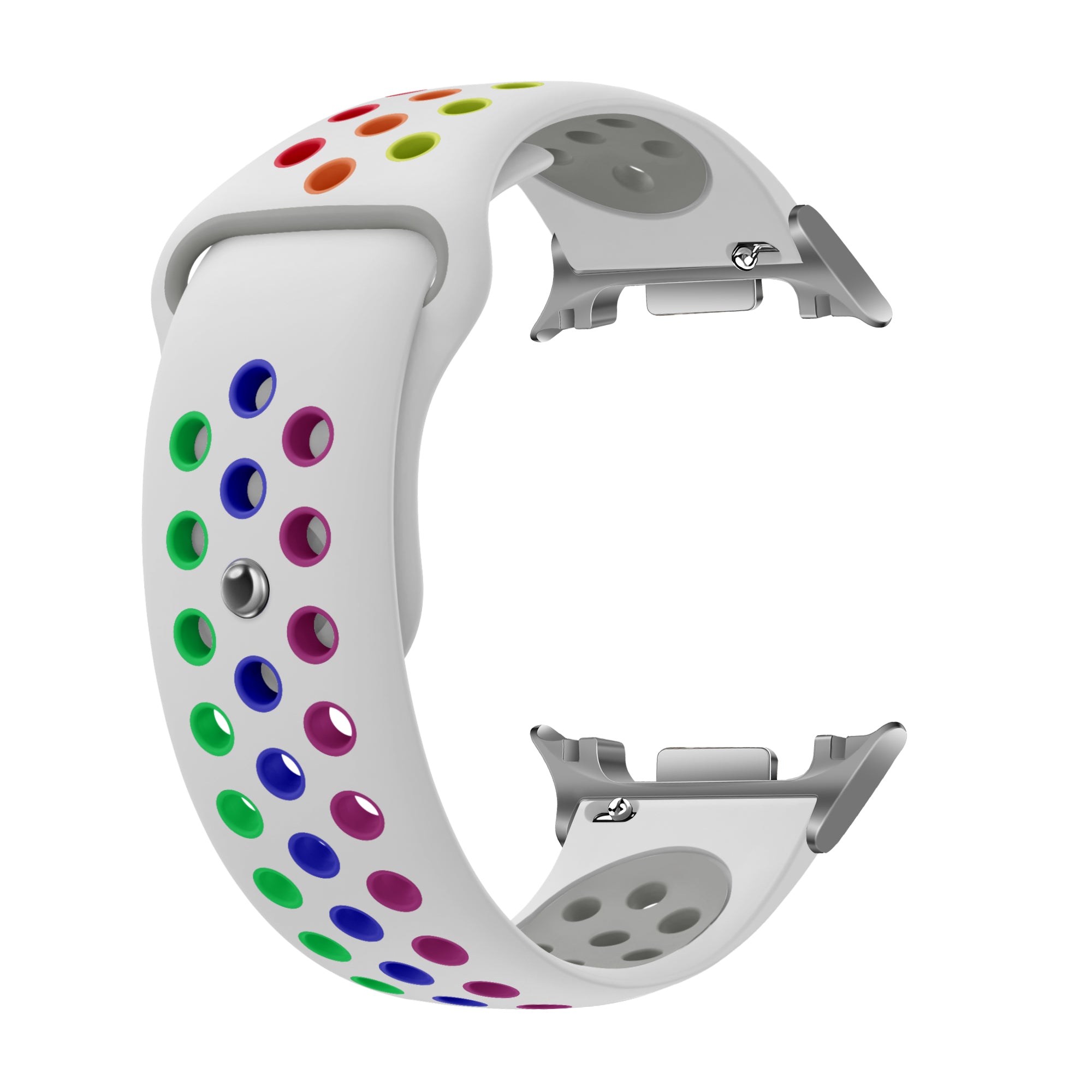 Samsung Galaxy Watch 8 - 40mm sport bandje (wit/kleurrijk)