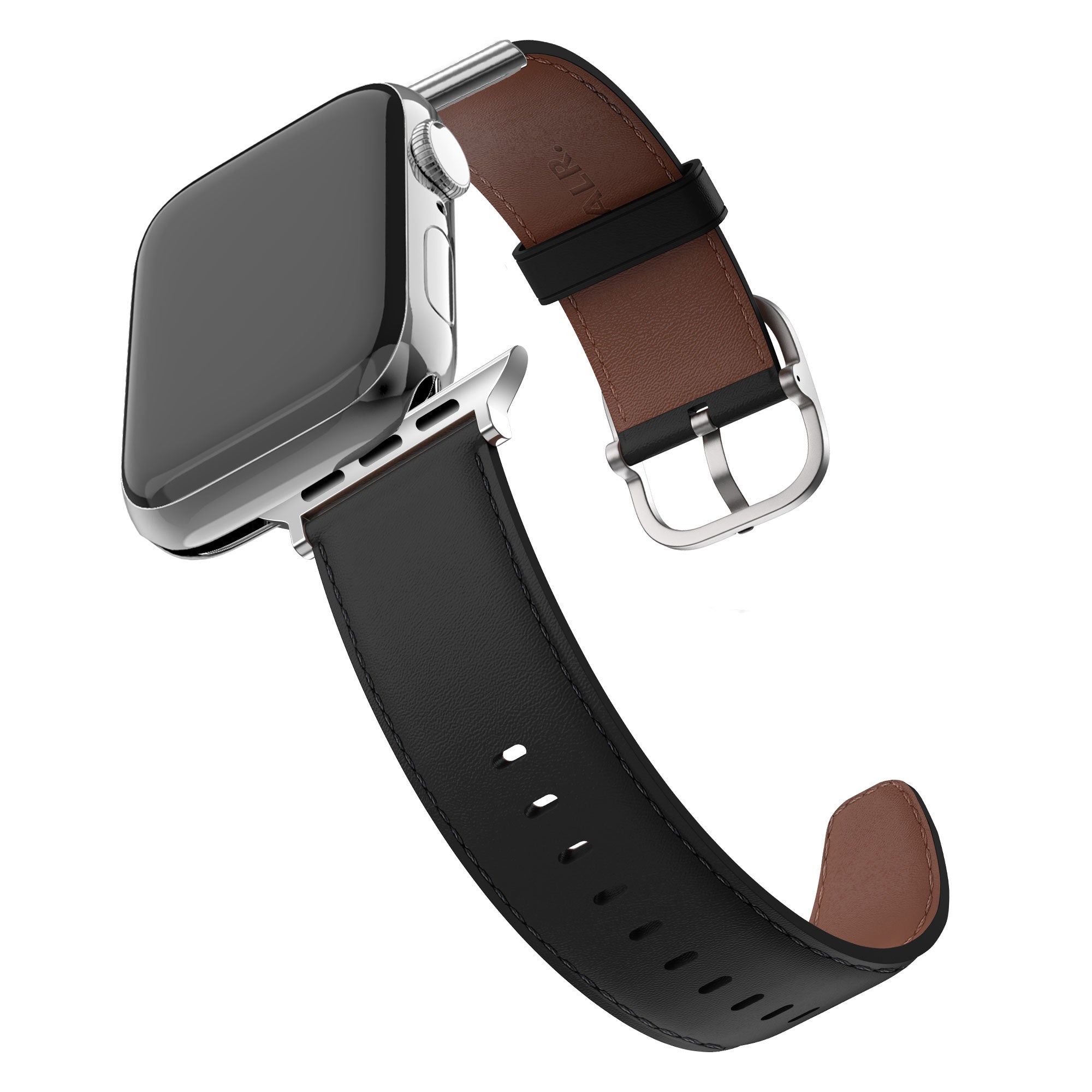 BALR Apple Watch leren band (zwart)