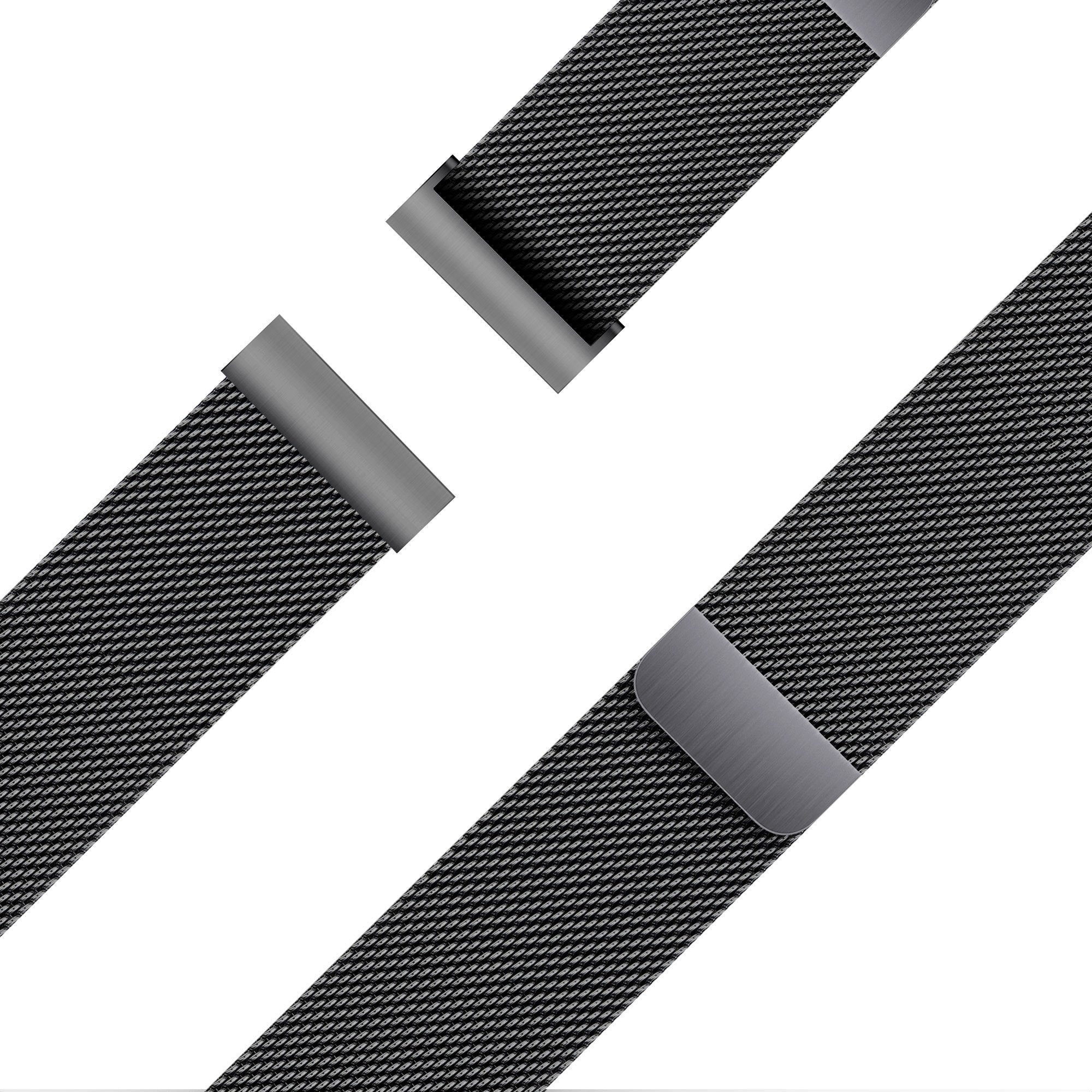 Bandz Coros Apex 4 - 42mm Milanese Loop Strap (Black)