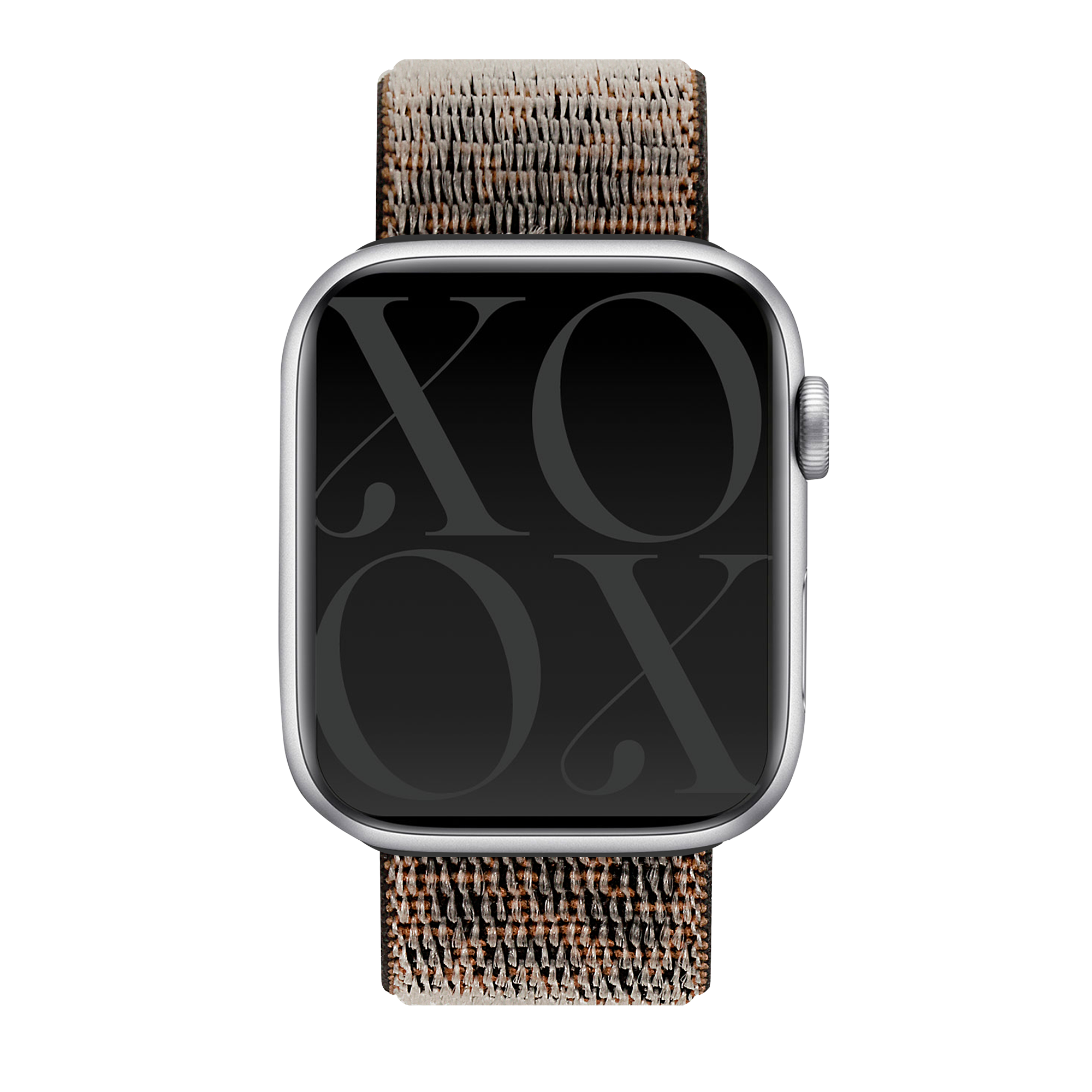 xoxo Wildhearts Apple Watch nylon bandje (black leopard)