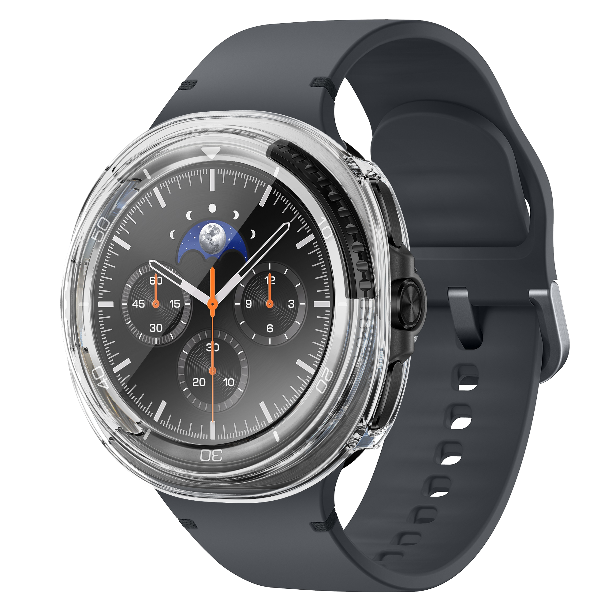 Bandz Samsung Galaxy Watch 8 Classic PC hoesje met glas (transparant)